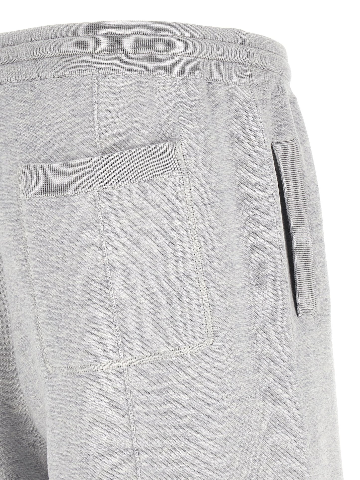 Bermuda Shorts by Brunello Cucinelli for men in cotton & silk gray features a eye catching regular-fit and short with a eye catching .
