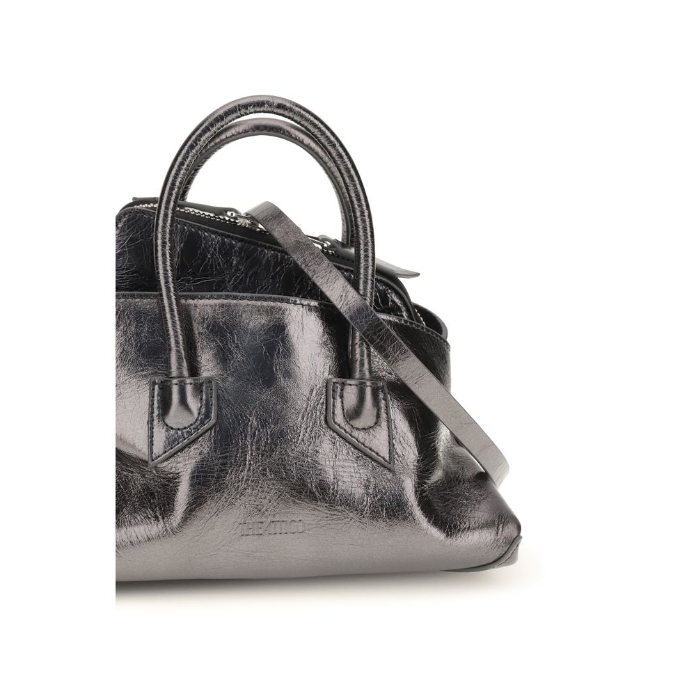 Mini Evening Handbag by The Attico for women in bos taurus calf leather gray features an refined silhouette, showcasing a secure zipper, ample , and versatile shoulder-strap & handle for a sophisticated refined aesthetic.