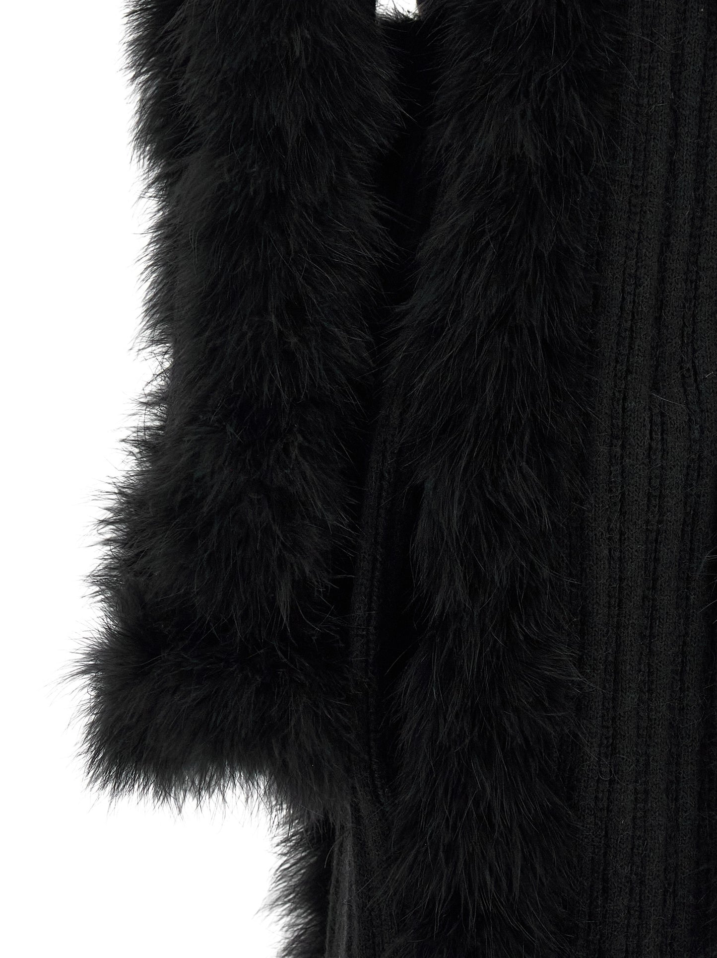 The Attico Women's Polyamide Polyester Acrylic Alpaca Wool Overcoat - Black