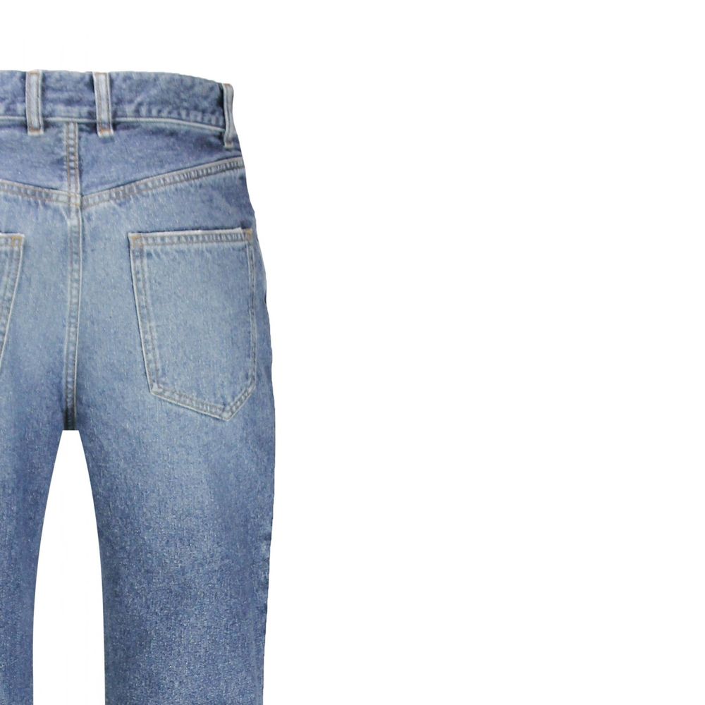 Chloé Women's Flared Denim Cotton Jeans - Blue