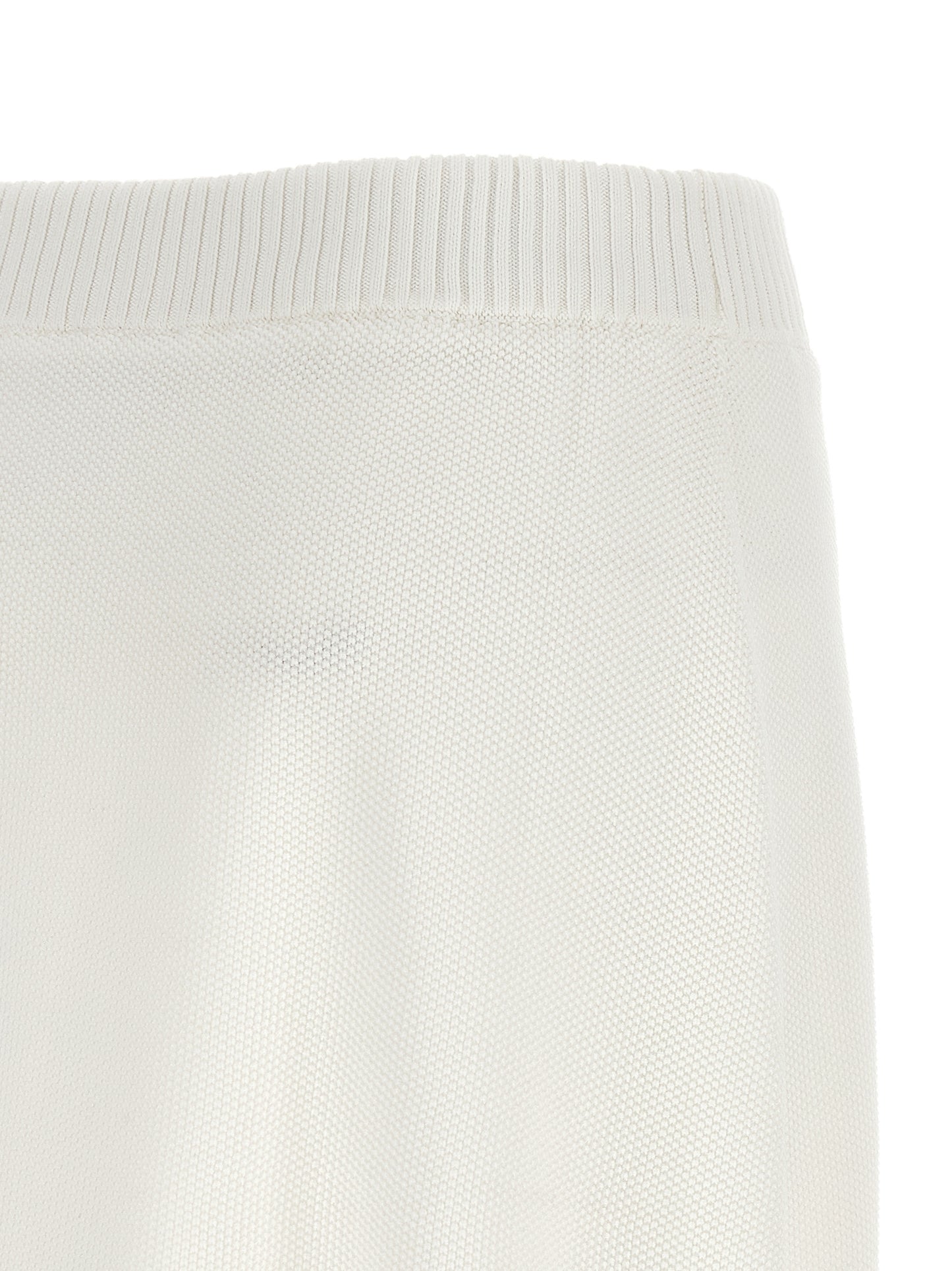 Skirt by Brunello Cucinelli for women in cotton navy, red, white & striped features an tailored silhouette, artfully capturing the essence of Women's Cotton Mini Long Skirt in a sophisticated mini long.