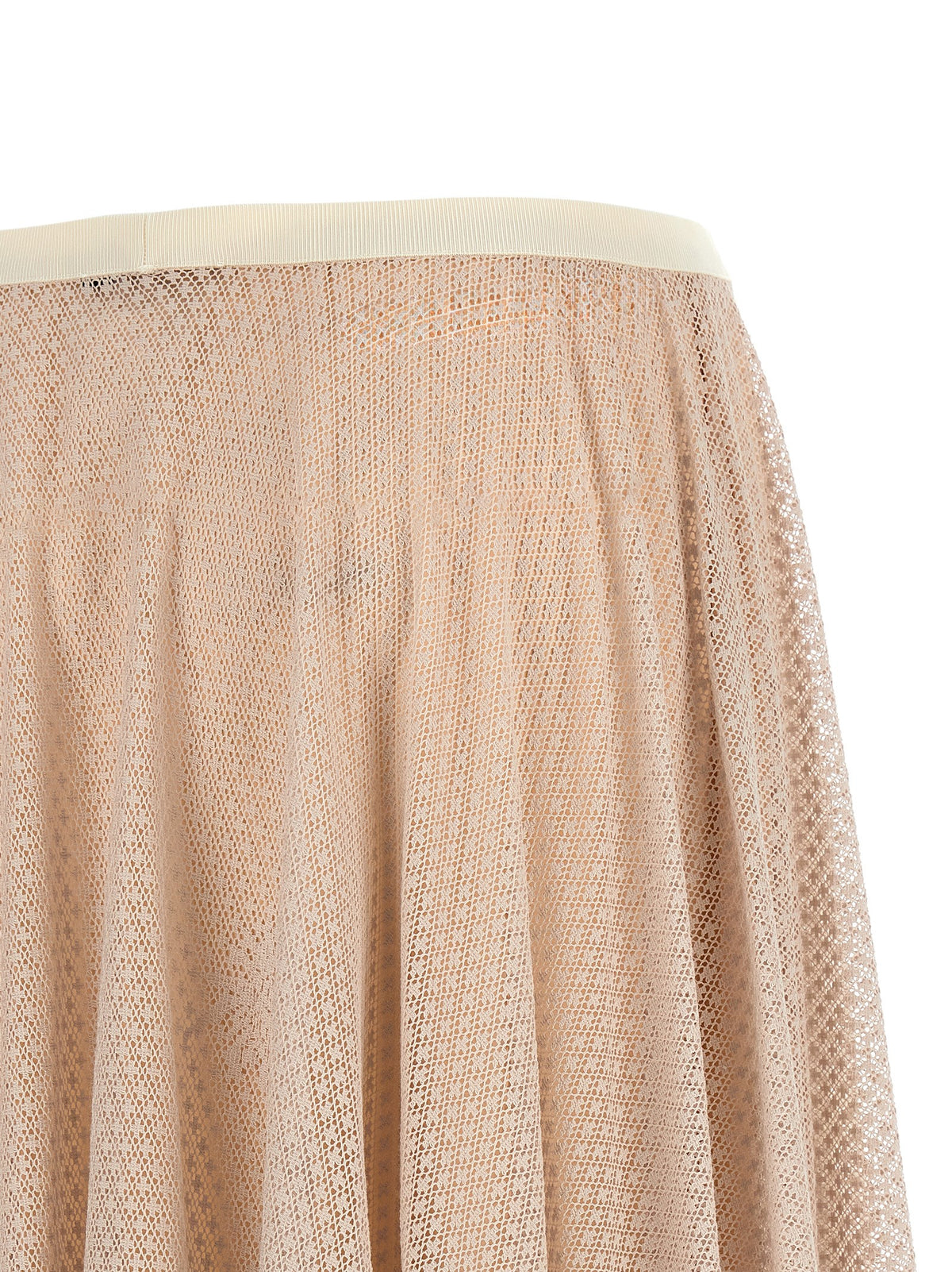Fabiana Filippi Women's Polyester Cotton Midi Skirt - Multicolor Pink Patterned