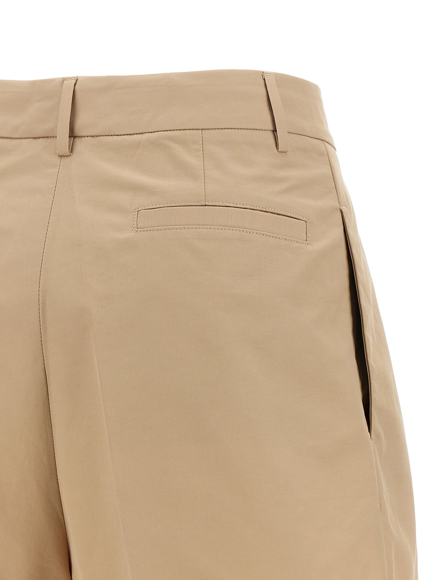 Bermuda Shorts by Fabiana Filippi for women in polyamide cotton canvas brown & sand features a eye catching wide and short with a eye catching .
