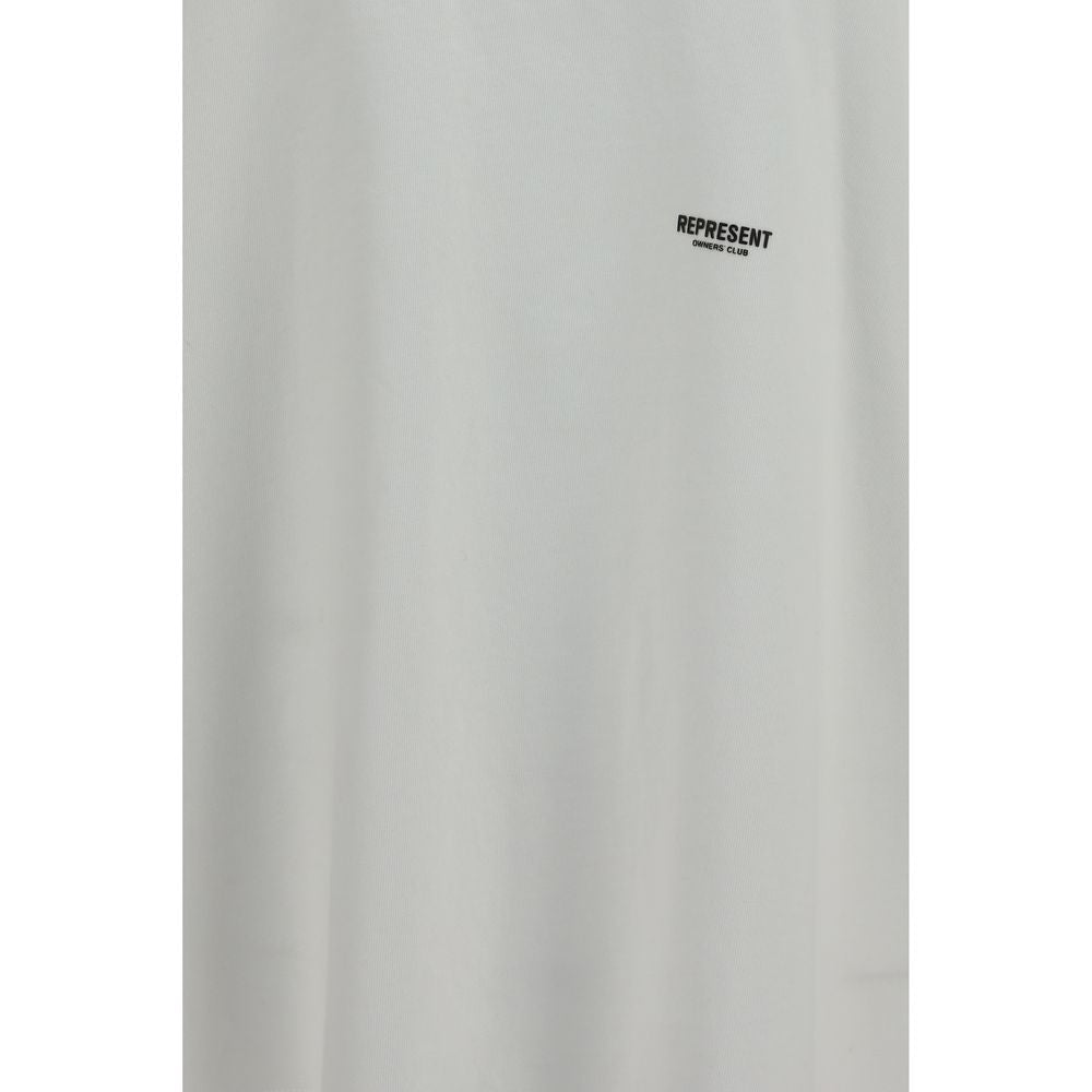 T-Shirt by Represent for men in cotton white showcases a chic silhouette, artfully detailed with a chic crew neckline and for a chic finish.