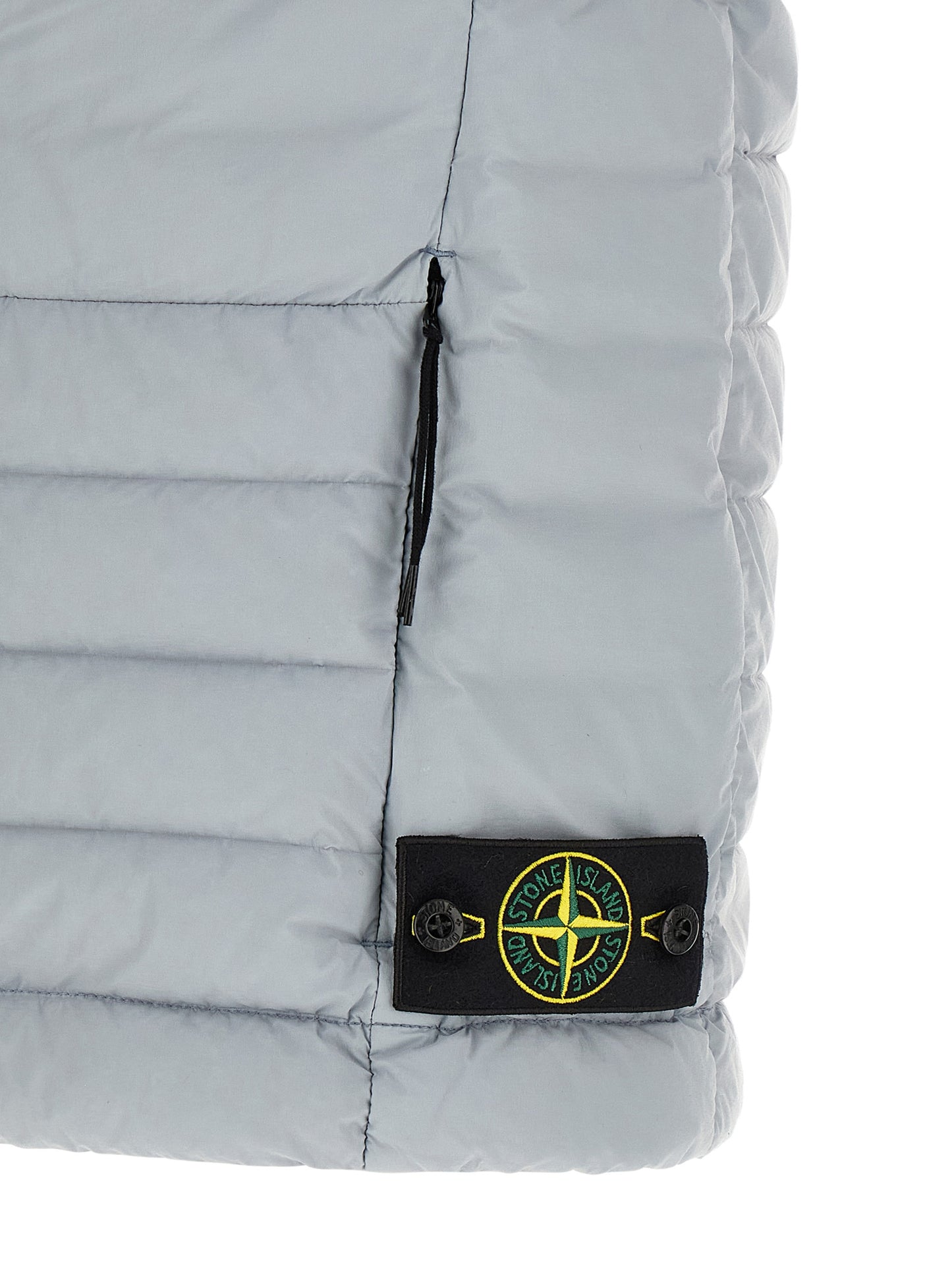 Vest by Stone Island for men in stretch polyamide gray features a chic silhouette, expertly detailed with a refined and premium lightweight, pockets & insulated for a truly chic look.