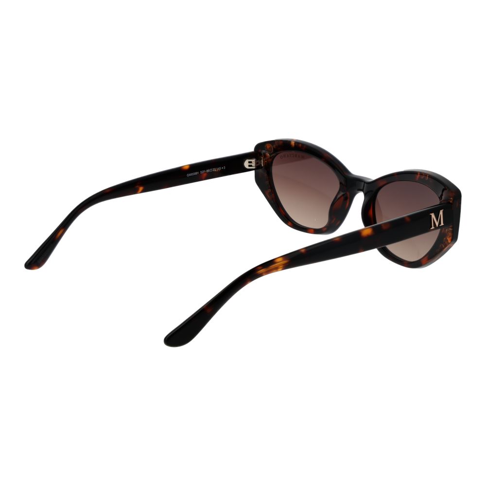 Marciano by Guess Cat Eye Dark Tint Gradient Metal & Plastic Sunglasses - Gradient Black Brown