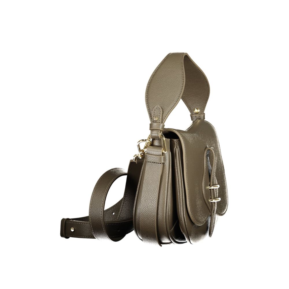 This Handbag by Coccinelle for women in leather and brown & signature presents a sculptural silhouette featuring a secure magnetic, ample built-in-compartments, and versatile shoulder-strap, adjustable-strap & handle for a sculptural finish.