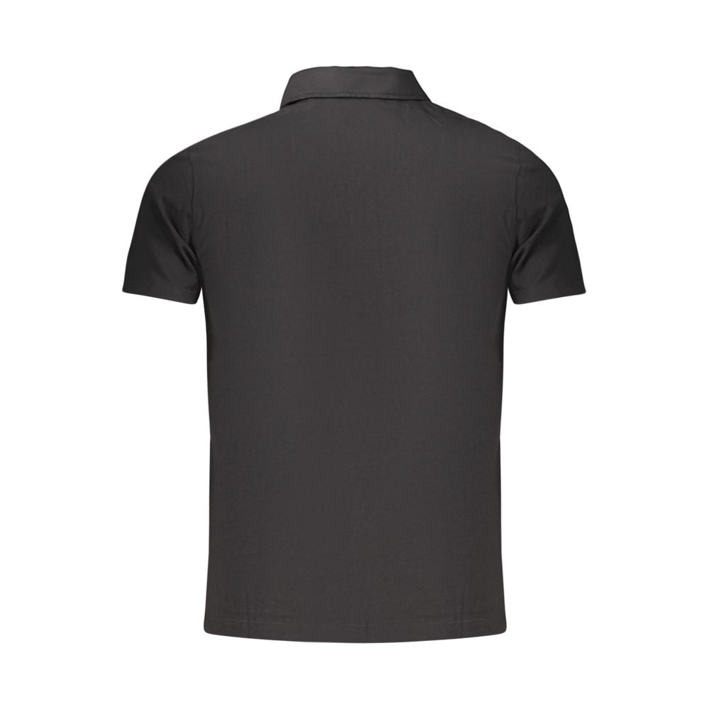 Polo Shirt by Guess Jeans for men in stretch organic cotton black & print presents a distinguished silhouette, showcasing a sophisticated and distinguished for a truly distinguished finish.