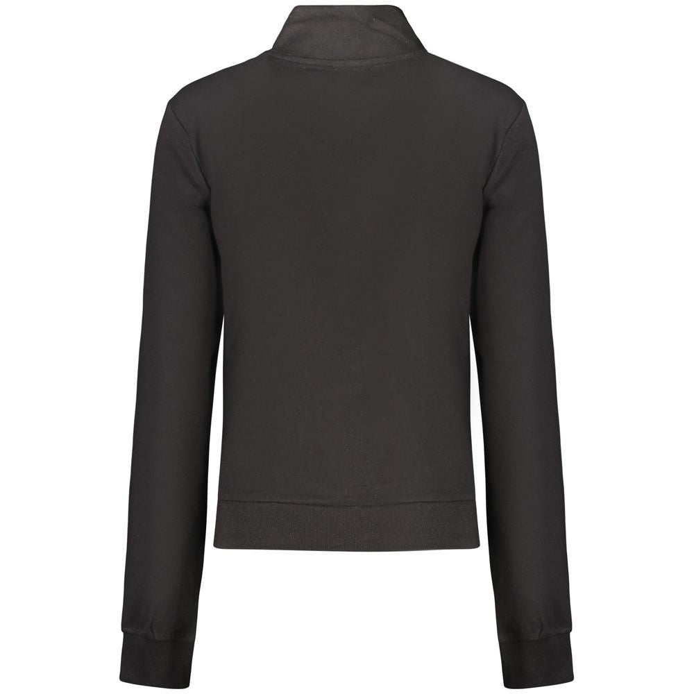 Sweatshirt by Guess Jeans for women in stretch modal cotton black & signature features an exquisite silhouette, showcasing and details for a exquisite look.