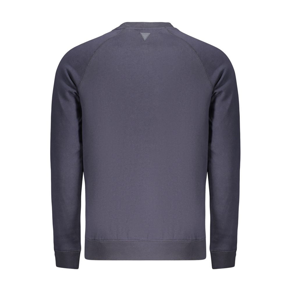 Sweatshirt by Guess Jeans for men in cotton polyester blue & print features an magnificent silhouette, showcasing a sophisticated and detail for a truly magnificent finish.
