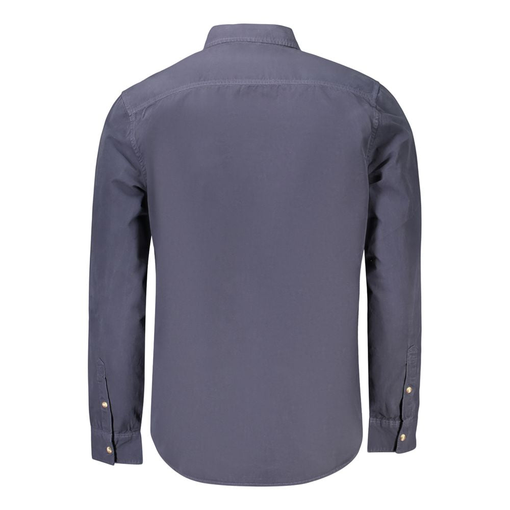 Dress Shirt by Guess Jeans for men in cotton blue & signature presents a discerning silhouette, showcasing a sophisticated and for a truly discerning finish.
