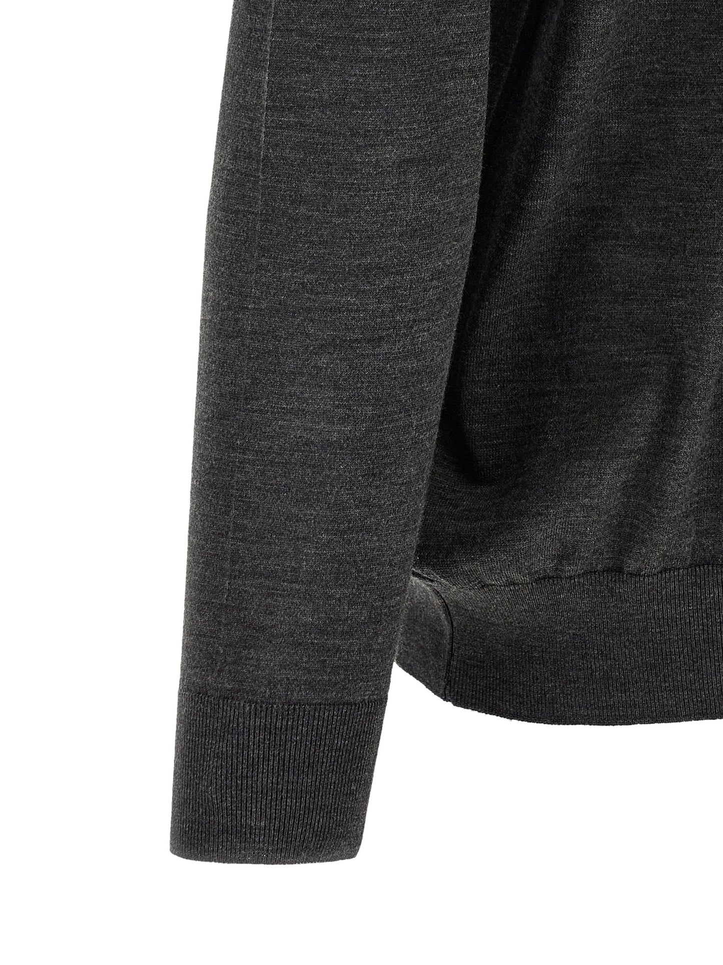 This Polo Shirt by Kiton for men in wool dark-gray & red presents a flawless silhouette, showcasing flawless detailing and a refined for a truly flawless aesthetic.