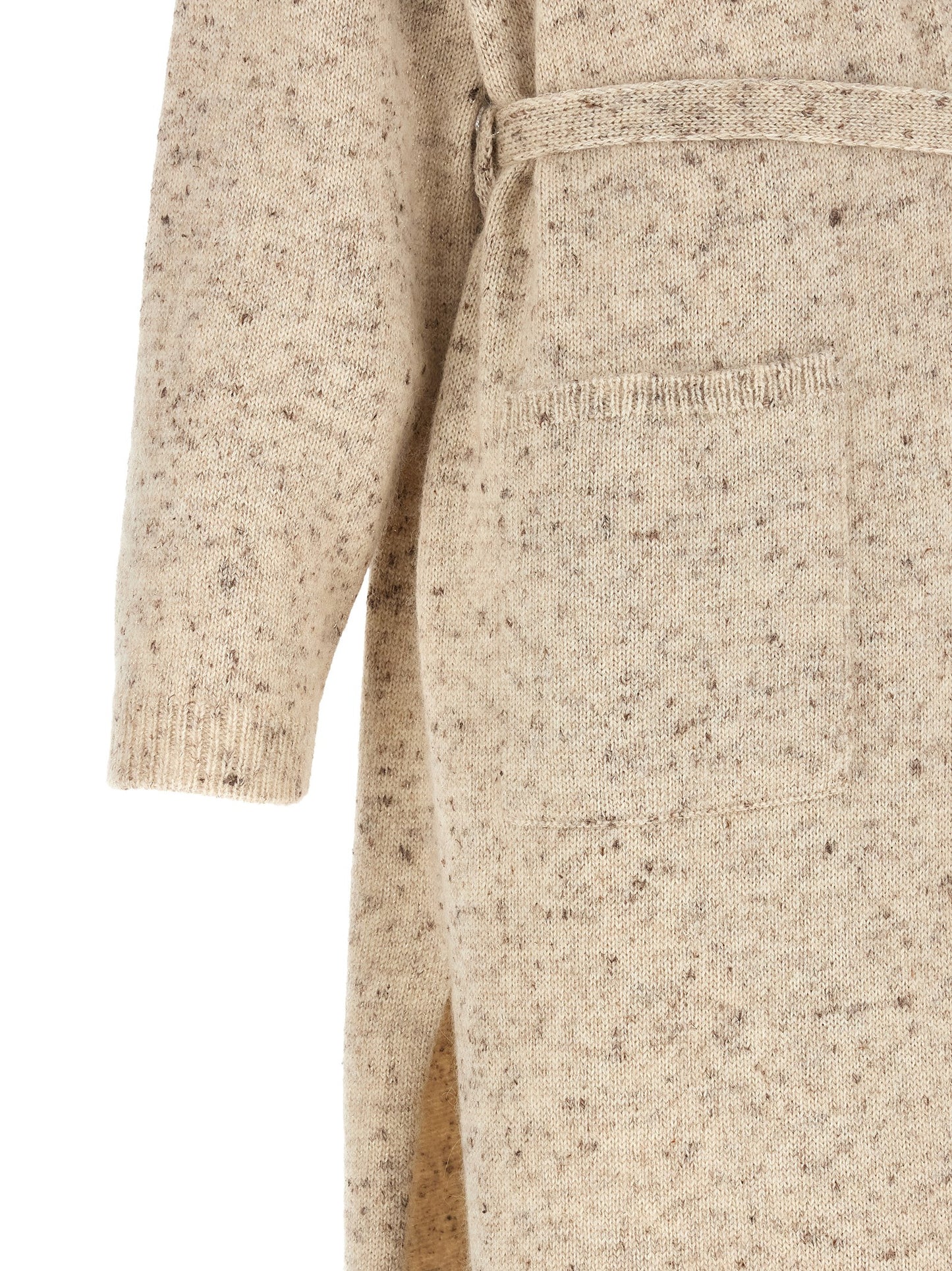 Cardigan by Fabiana Filippi for women in linen alpaca wool mohair & viscose beige features a nuanced silhouette with a refined and nuanced detailing for a sophisticated look.