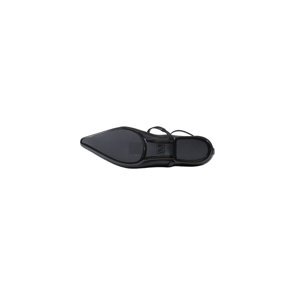 Armani Exchange Women's Polyester Platform Ankle Strap Pumps Heels - Black