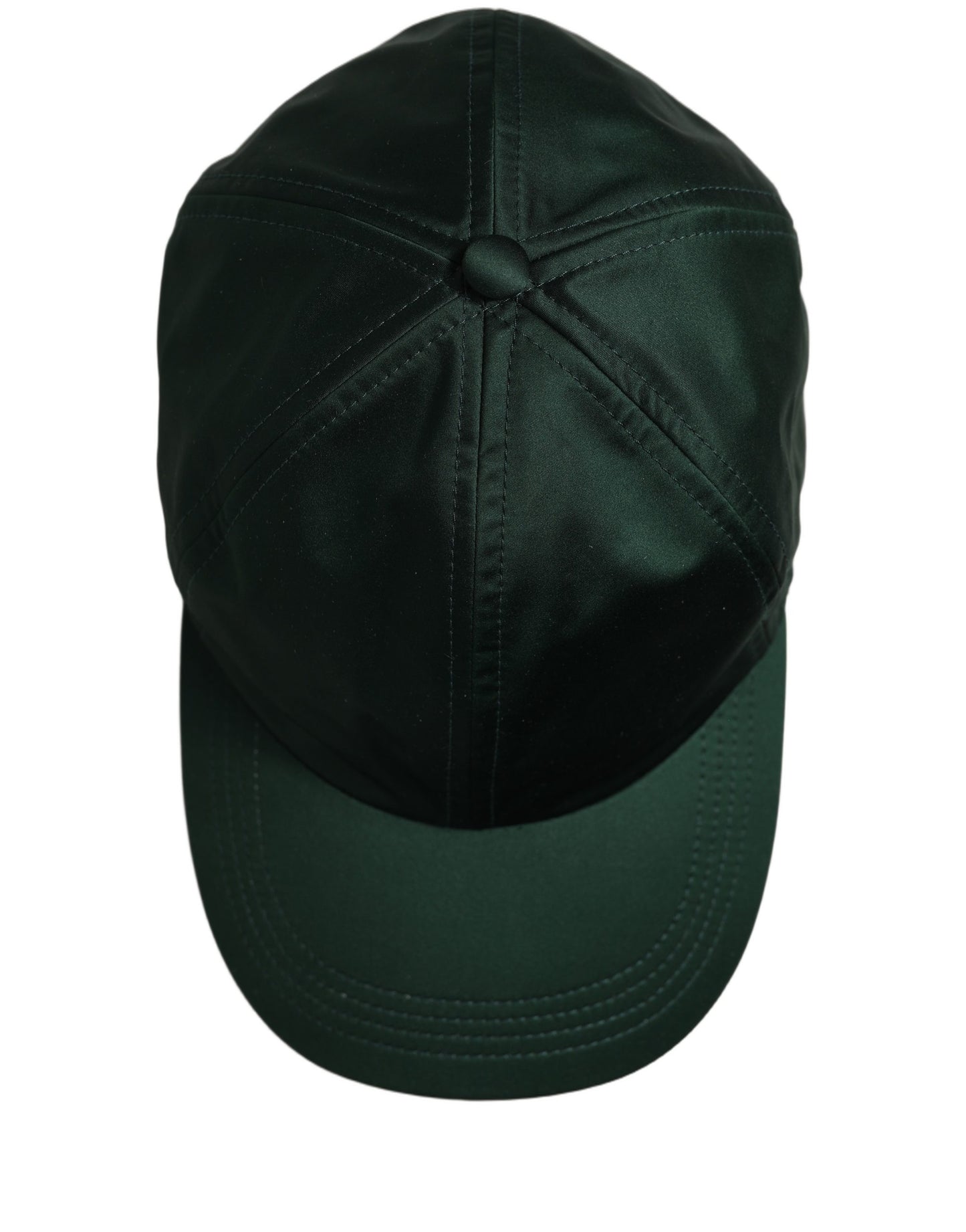 Dolce & Gabbana Men Deep Green Cotton Baseball Cap 6 Panels Hat