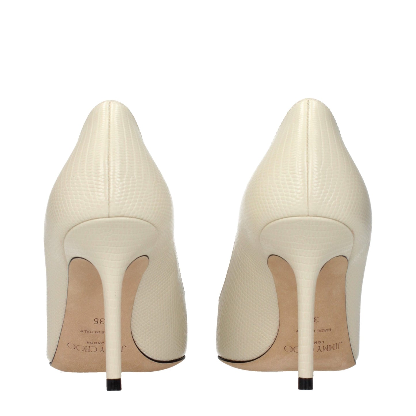 High-Heel Pumps Heels by Jimmy Choo for women in leather beige features an effortlessly chic silhouette from the Women's Leather High-Heel Pumps Heels collection, showcasing a high-heel and effortlessly chic for a effortlessly chic look.