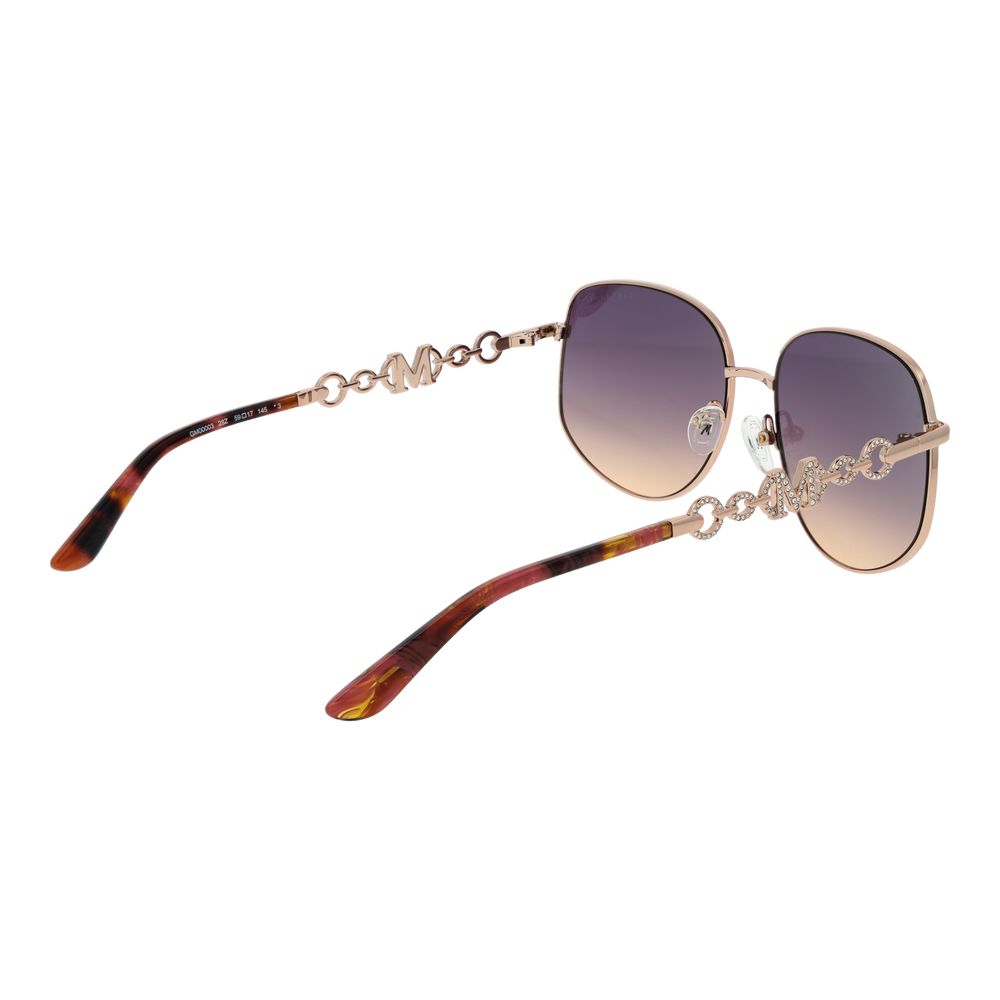 Marciano by Guess Gradient Dark-Tint Metal Sunglasses - Rose Gold