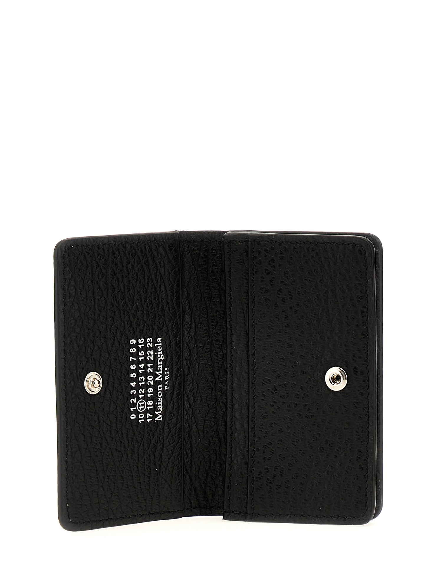 Maison Margiela Four Stitches Calfskin Leather Cardholder Card Case - Black Signature