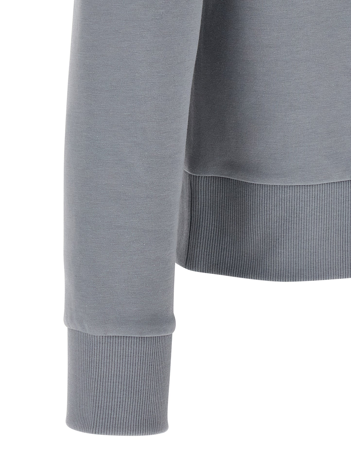 Sweatshirt Hoodie by Hugo Boss for men in stretch cotton gray features a slouchy chic silhouette, detailed with a slouchy chic and a signature for an elevated aesthetic.