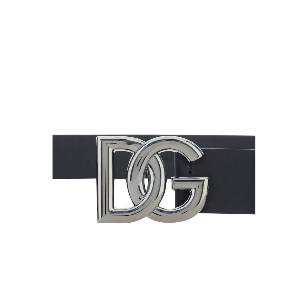 Belt by Dolce & Gabbana for men in bos taurus calf leather black & monogram features an artisanal silhouette, showcasing the artisanal craftsmanship of the Bos Taurus Calf Leather Belt collection for a artisanal finish.