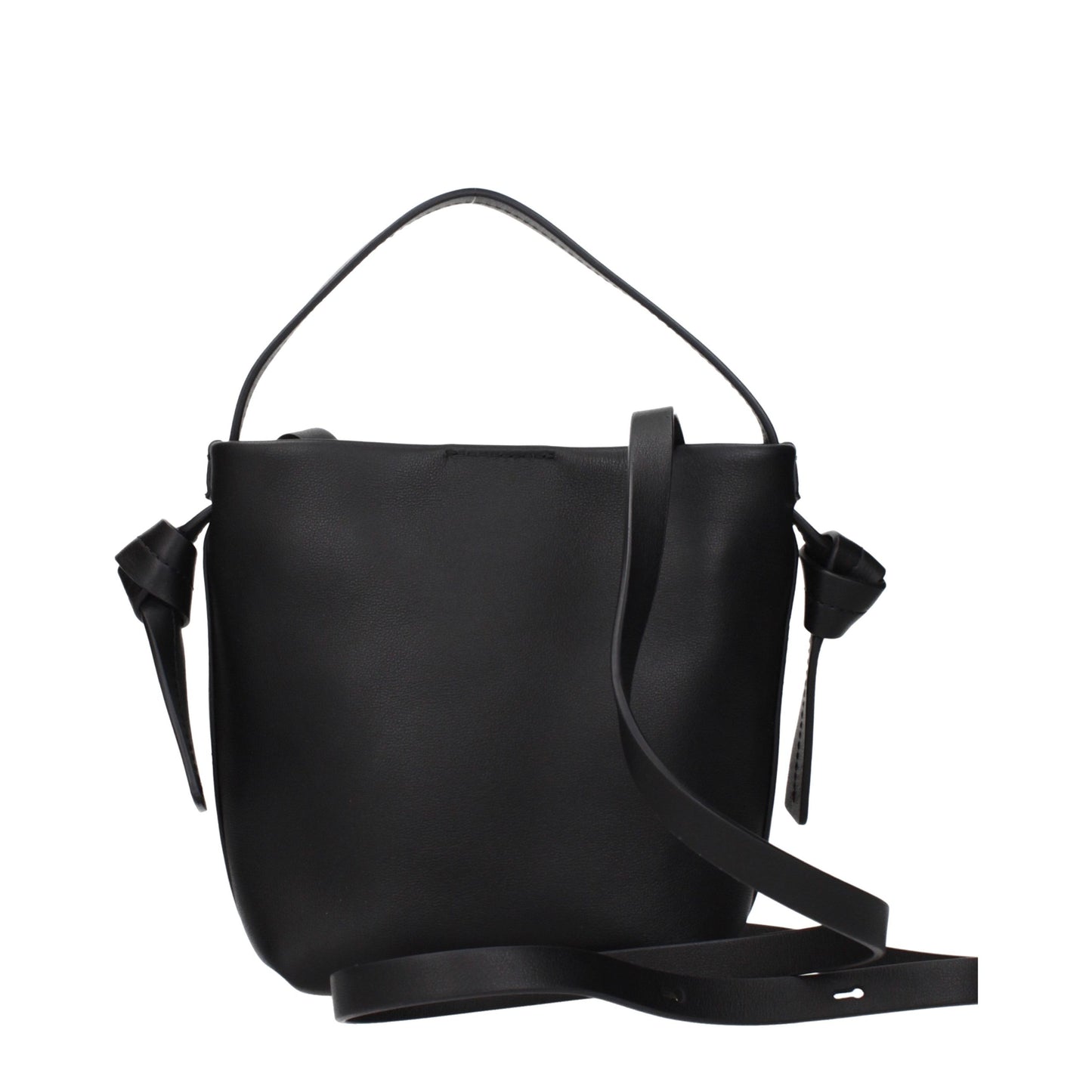 Handbag by Jil Sander for women in leather black features a exquisite silhouette, showcasing a secure and exquisite with versatile adjustable-strap for a exquisite finish.