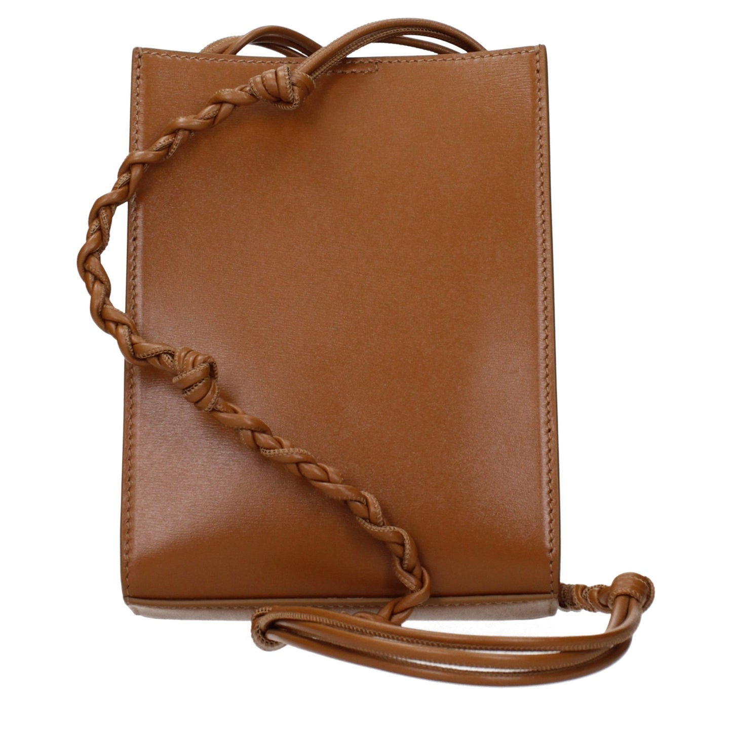Crossbody Handbag by Jil Sander for women in leather brown showcases a versatile sophistication silhouette, featuring a secure , versatile sophistication , and versatile crossbody-strap for a versatile sophistication finish.