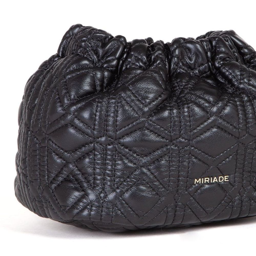 MIRIADE Polyethylene & Polyurethane Shoulder Bag - Black