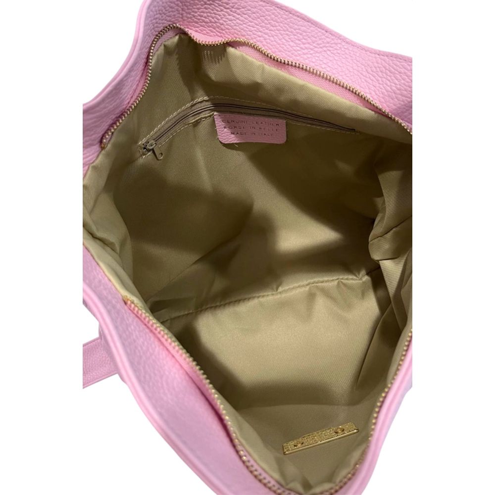 Baldinini Trend Leather Handbag - Multicolor Pink