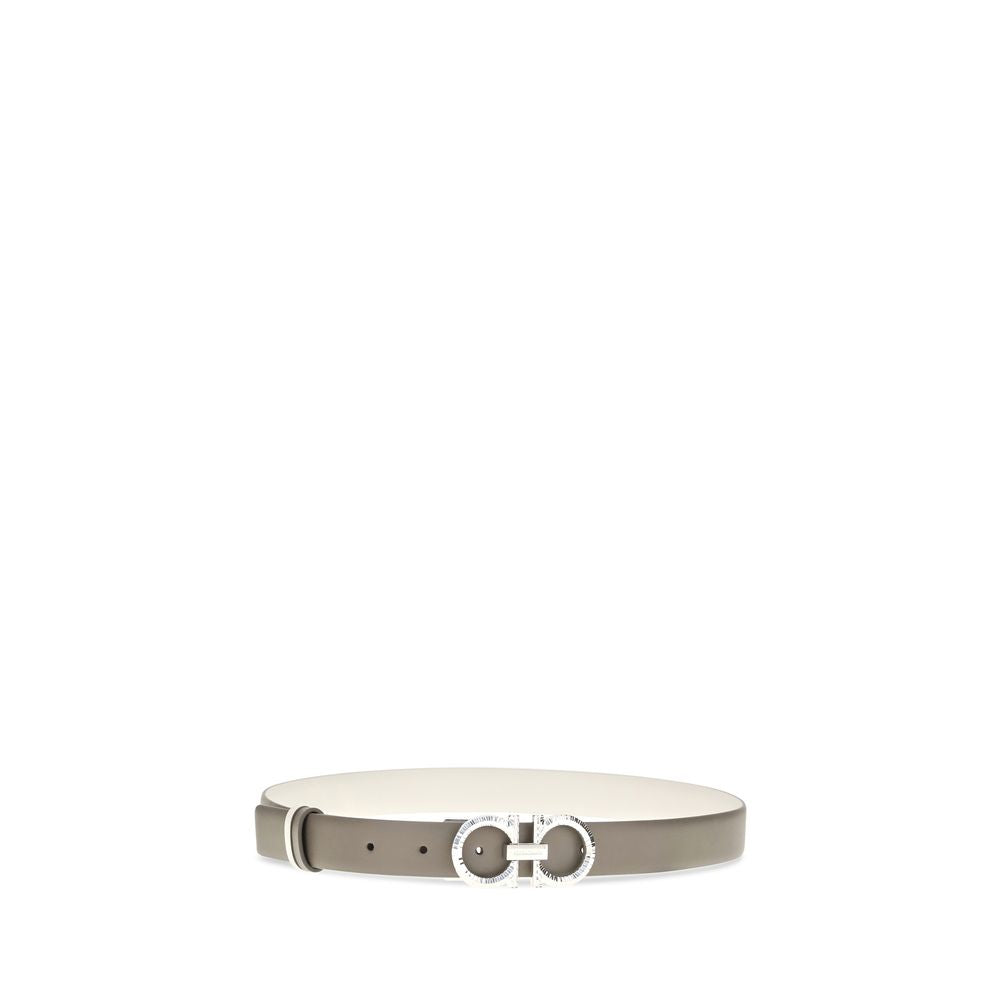 Belt by Ferragamo for women in bos taurus calf leather multicolor & palladium features a versatile silhouette, artfully showcasing the versatile design of the Gancini Bos Taurus Calf Leather Belt for a sophisticated, premium finish.