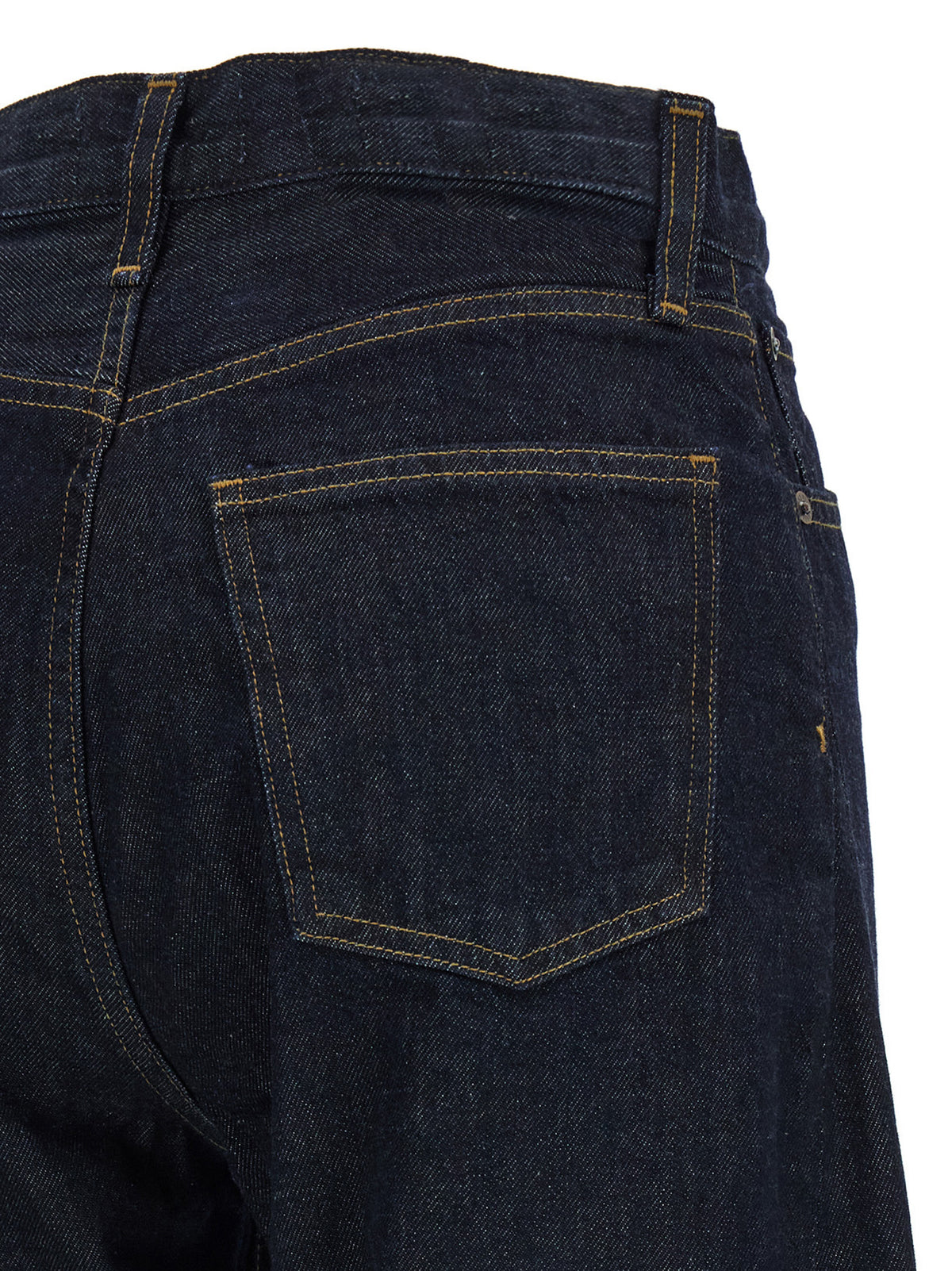 Agolde Essence Women's Wide High Rise Denim Cotton Jeans - Dark Blue