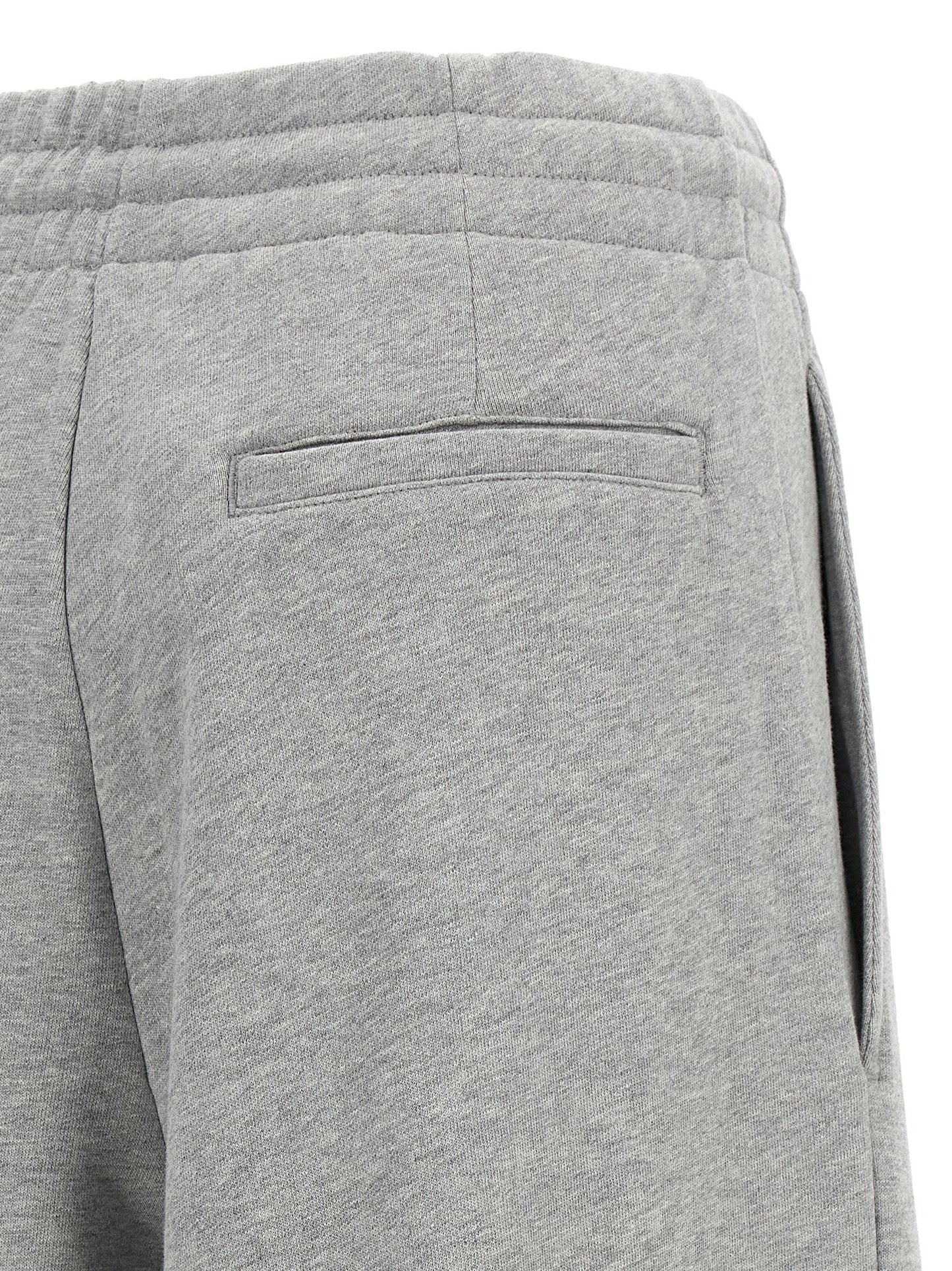 Casual Pants by Dries Van Noten for women in cotton gray & silver features a polished silhouette with a polished wide, reaching a polished long and finished with a polished mid rise.