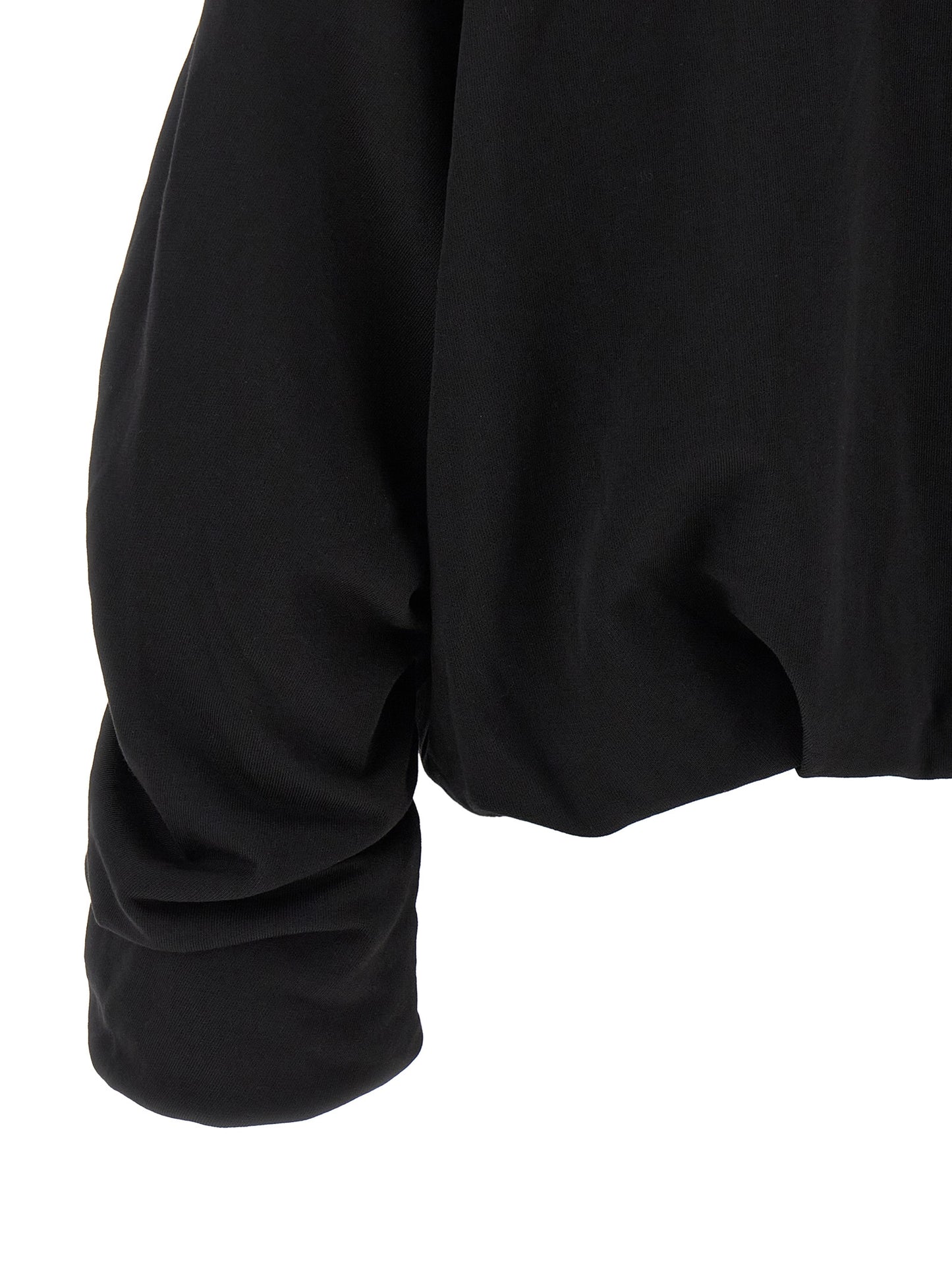 Sweatshirt Hoodie by Dries Van Noten for women in cotton black & silver features an luminous silhouette, showcasing a sophisticated and for a truly luminous look.