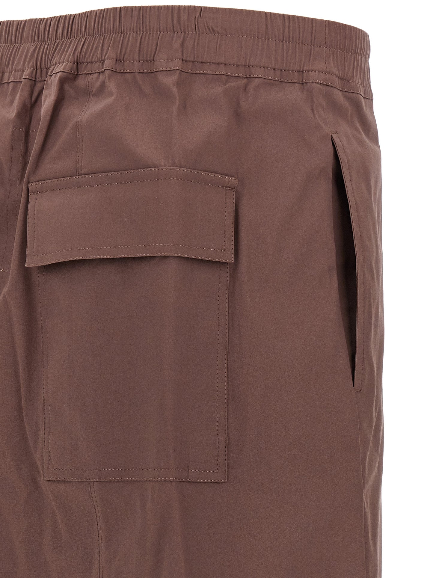 Bermuda Shorts by Rick Owens for men in stretch cotton brown features a eye catching relaxed-fit and long short with a eye catching .