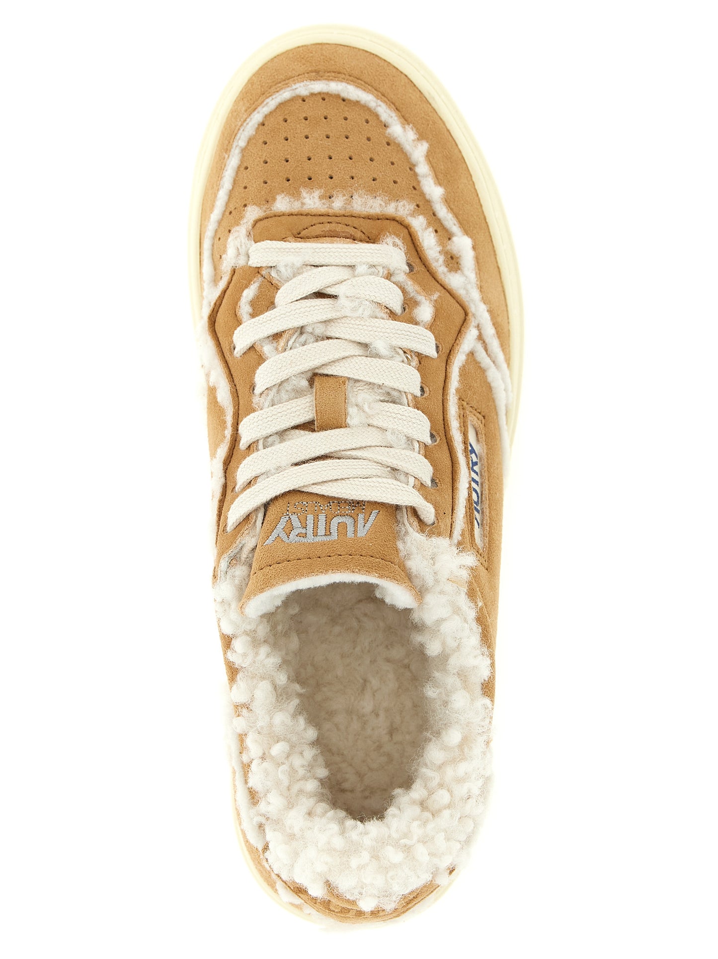 Sneakers by Autry for women in suede lambskin leather brown & camel features an versatile design from the Women's Low Top Suede Lambskin Leather Sneakers collection, highlighting a versatile low-top style for a premium, high-fashion look.