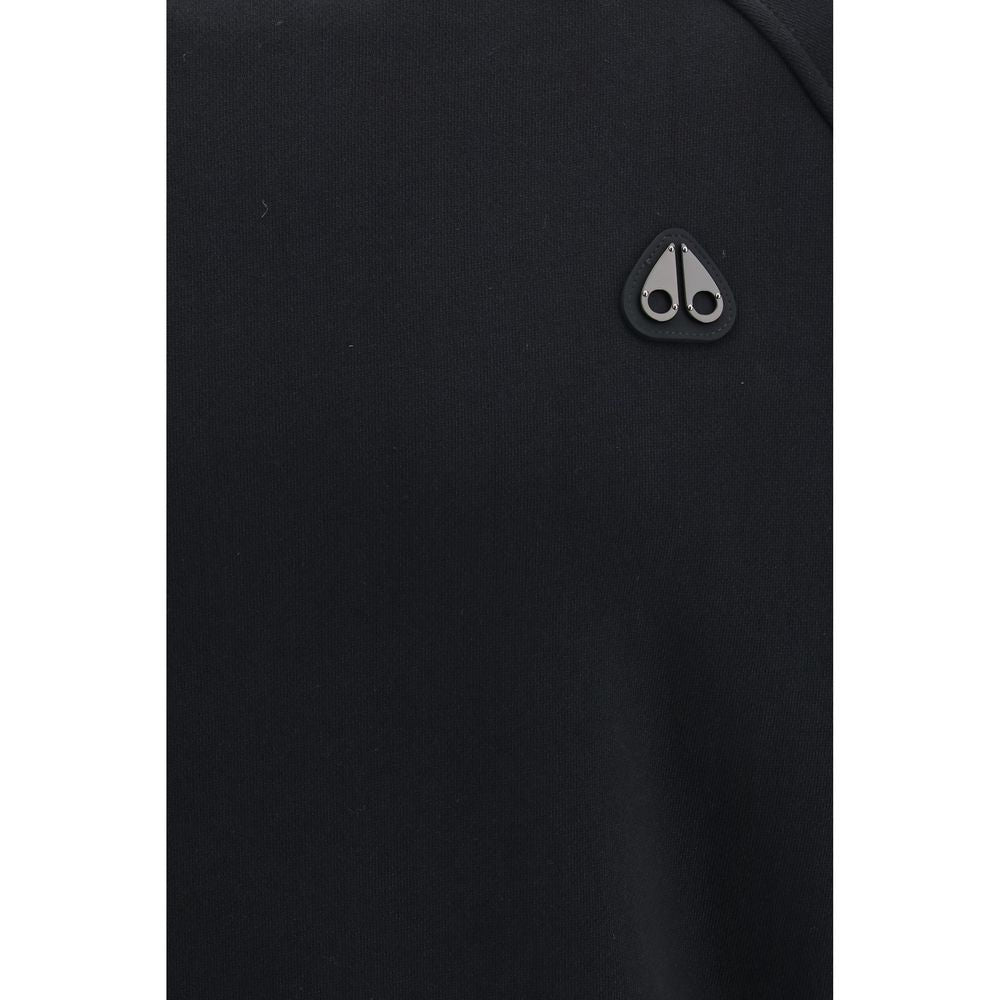 Sweatshirt by Moose Knuckles for men in cotton polyester black features an magnificent silhouette, showcasing a sophisticated crew neckline and detail for a truly magnificent finish.