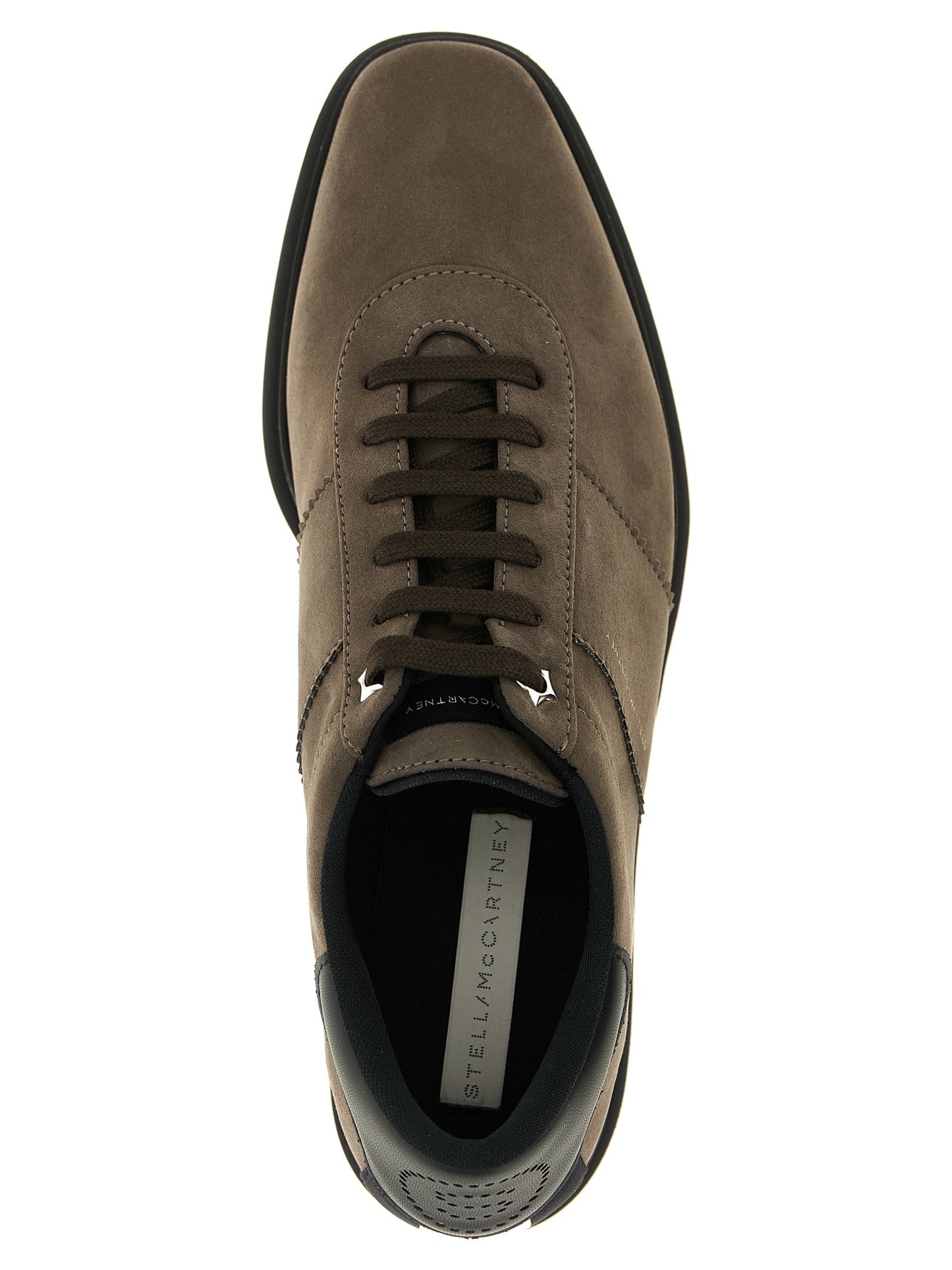 Sneakers by Stella McCartney for women in eva suede leather gray features a chic design, perfectly showcasing the chic fashion style of this Star Women's Fashion EVA Suede Leather Sneakers.