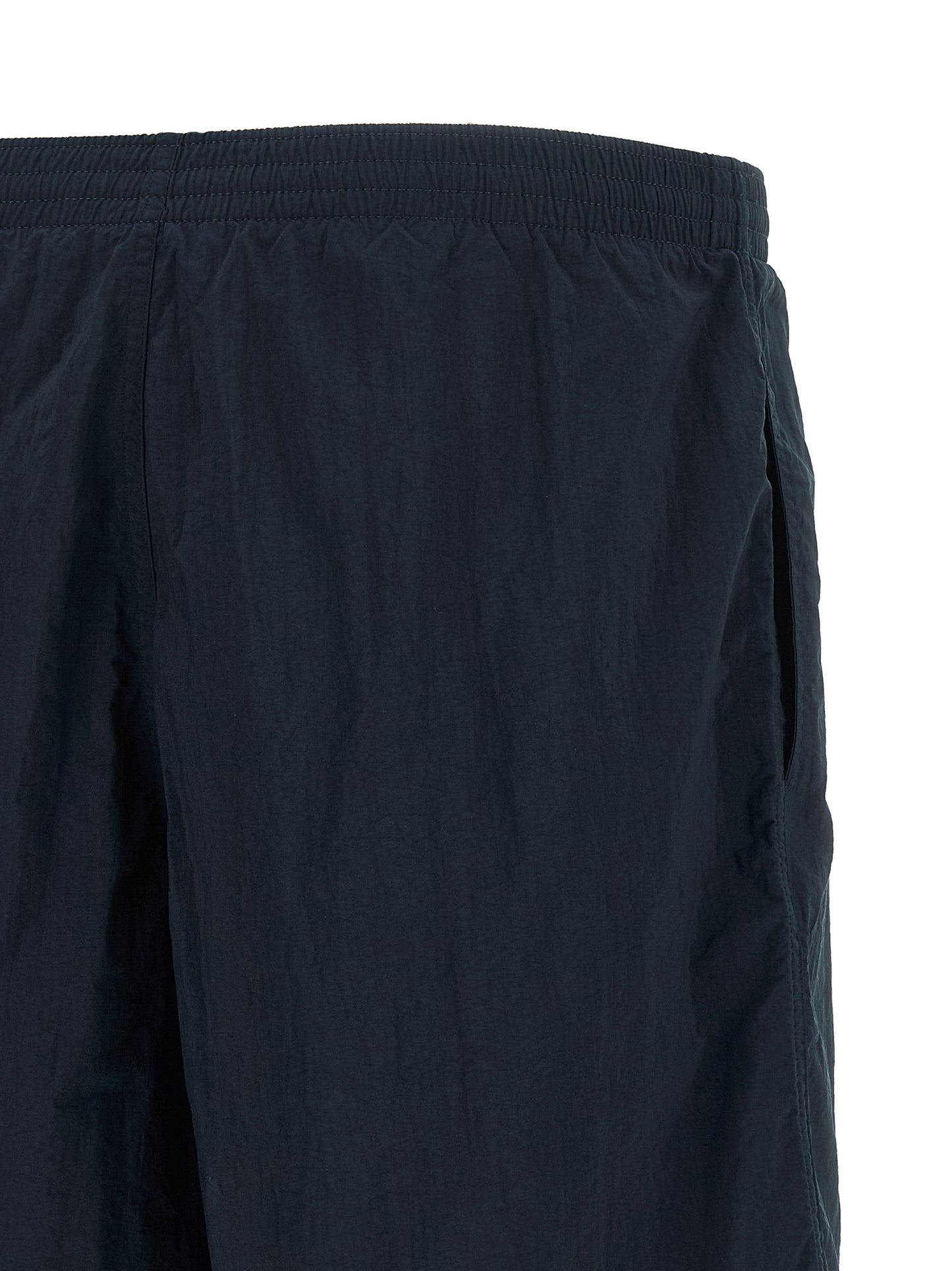 Swim Shorts by Fendi for men in polyamide dark-blue & multicolor features a riviera-ready silhouette, showcasing the Selleria Men's Polyamide Swim Shorts design for a premium look.