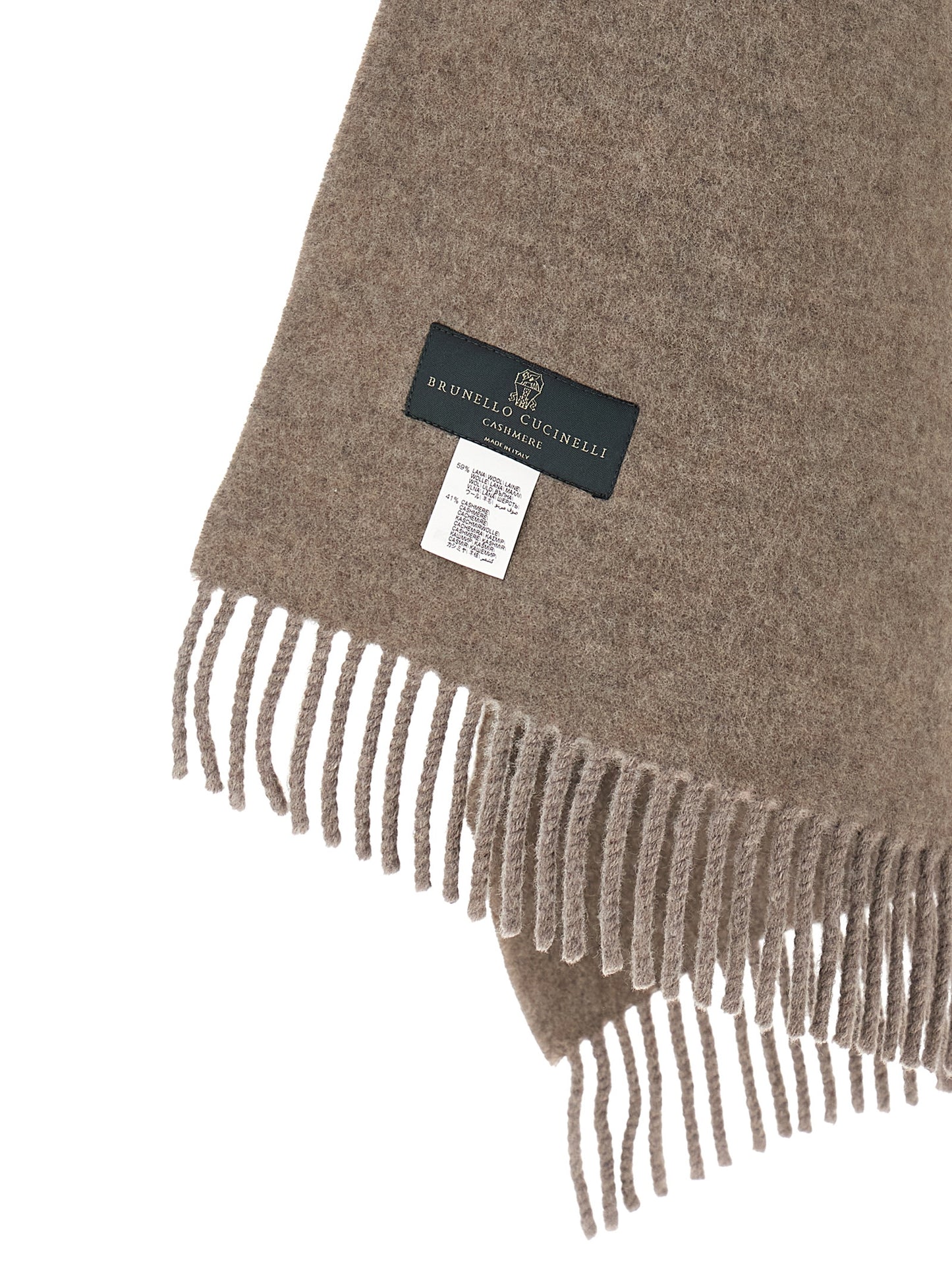 Hooded Scarf by Brunello Cucinelli for women in cashmere brown, hazelnut & signature features a snug silhouette, perfectly showcasing the elegant drape and premium finish of the Cashmere Hooded Scarf.