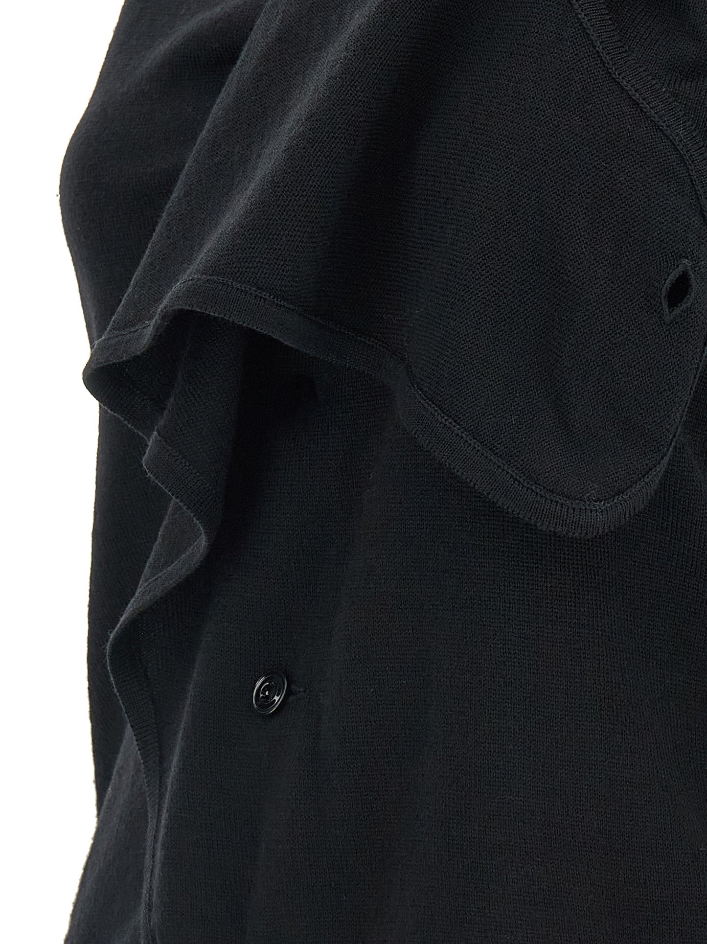 Vest by Lemaire for women in wool black features an contemporary silhouette, showcasing refined and a contemporary for a sophisticated layered look.