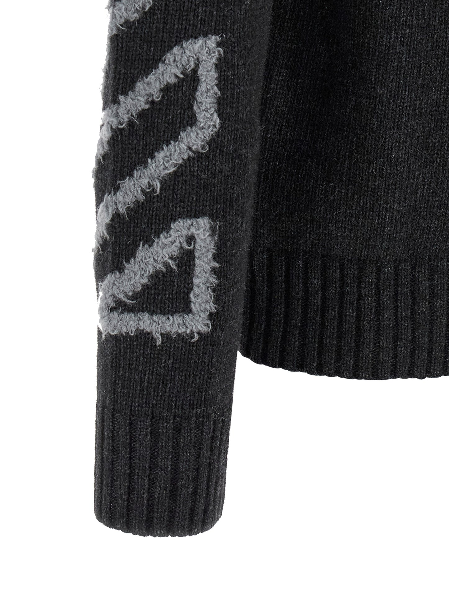 Cardigan by Off-White for men in wool gray, white & patterned showcases a luxurious silhouette, meticulously detailed with a sophisticated and for a refined finish.