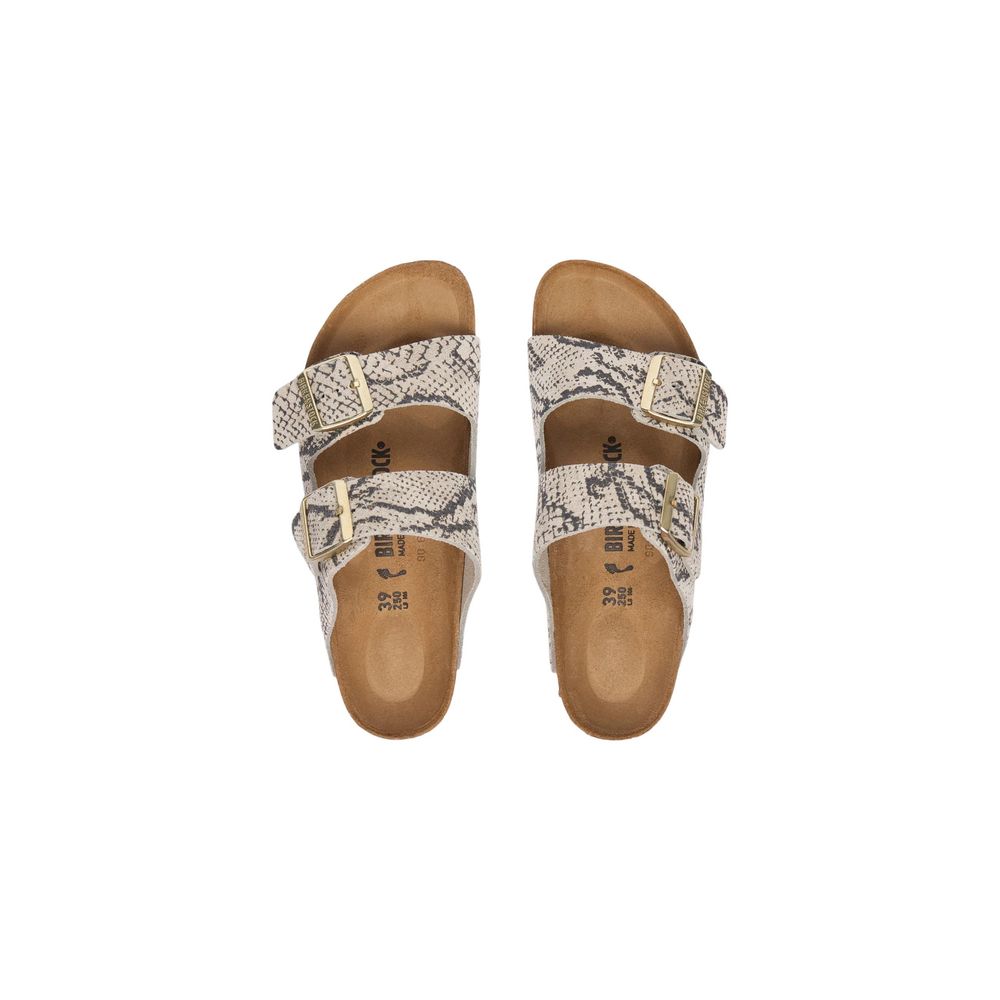 Birkenstock Women's Latex Leather & Cork Flat Sandals - Gray