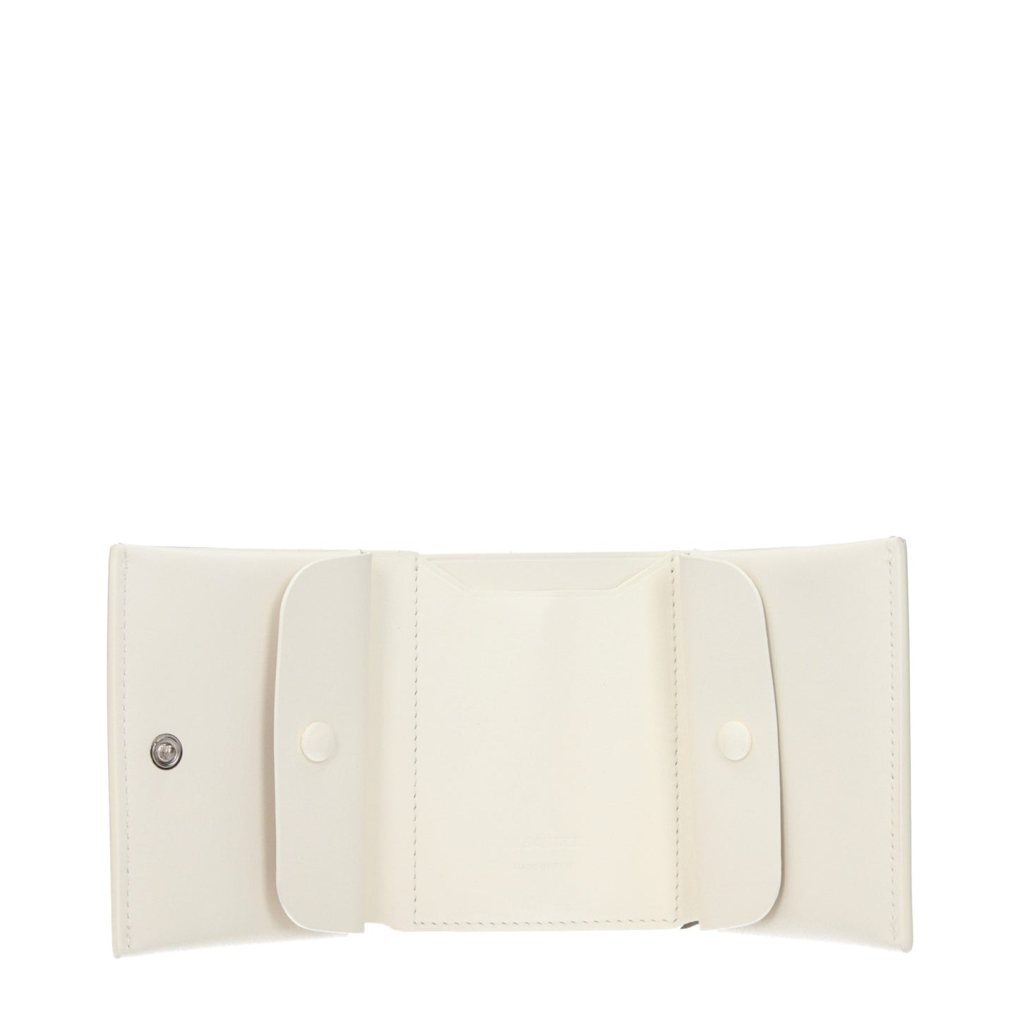 Wallet by Jil Sander for women in leather beige features a sleek silhouette, showcasing the sleek Leather Wallet design with sophisticated for a premium look.