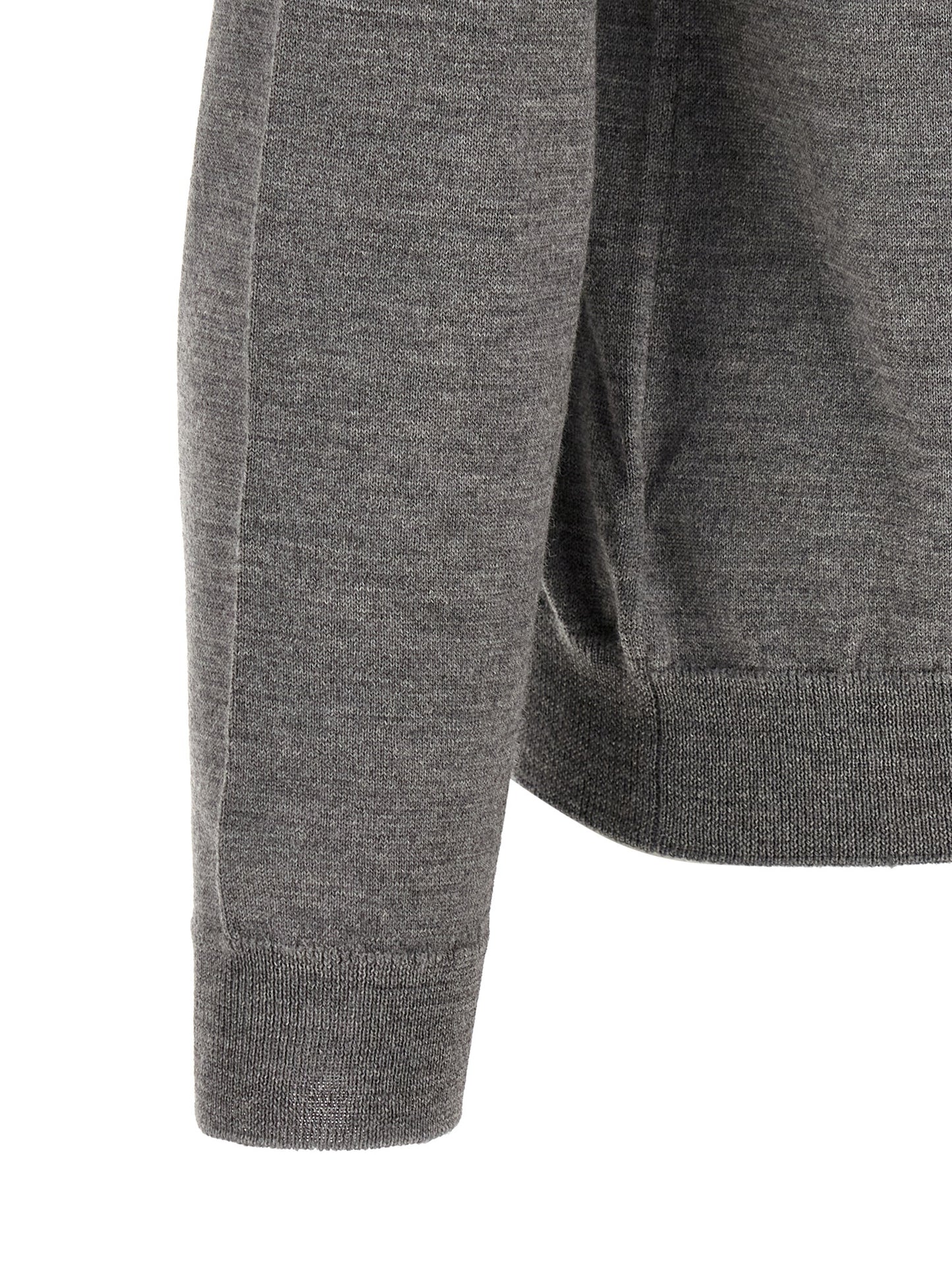 Cardigan by ZANONE for men in virgin wool gray features an crisp silhouette, showcasing a sophisticated and detail for a truly crisp finish.