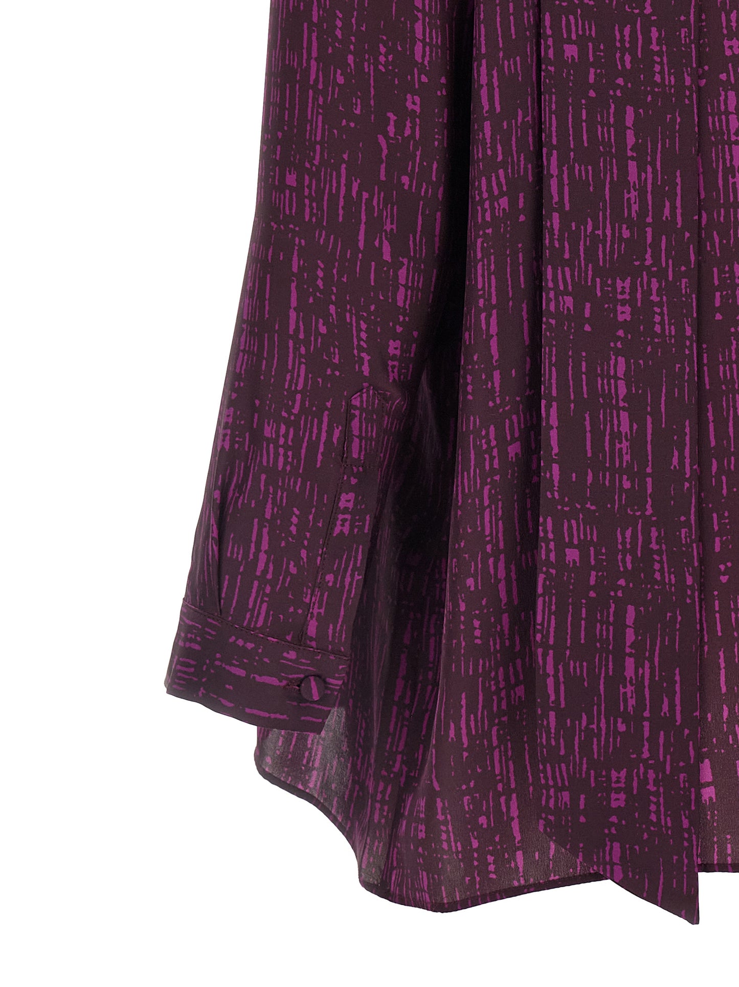 Blouse by Gianluca Capannolo for women in silk magenta, plum, purple & print, featuring a nuanced and nuanced for a sophisticated finish.