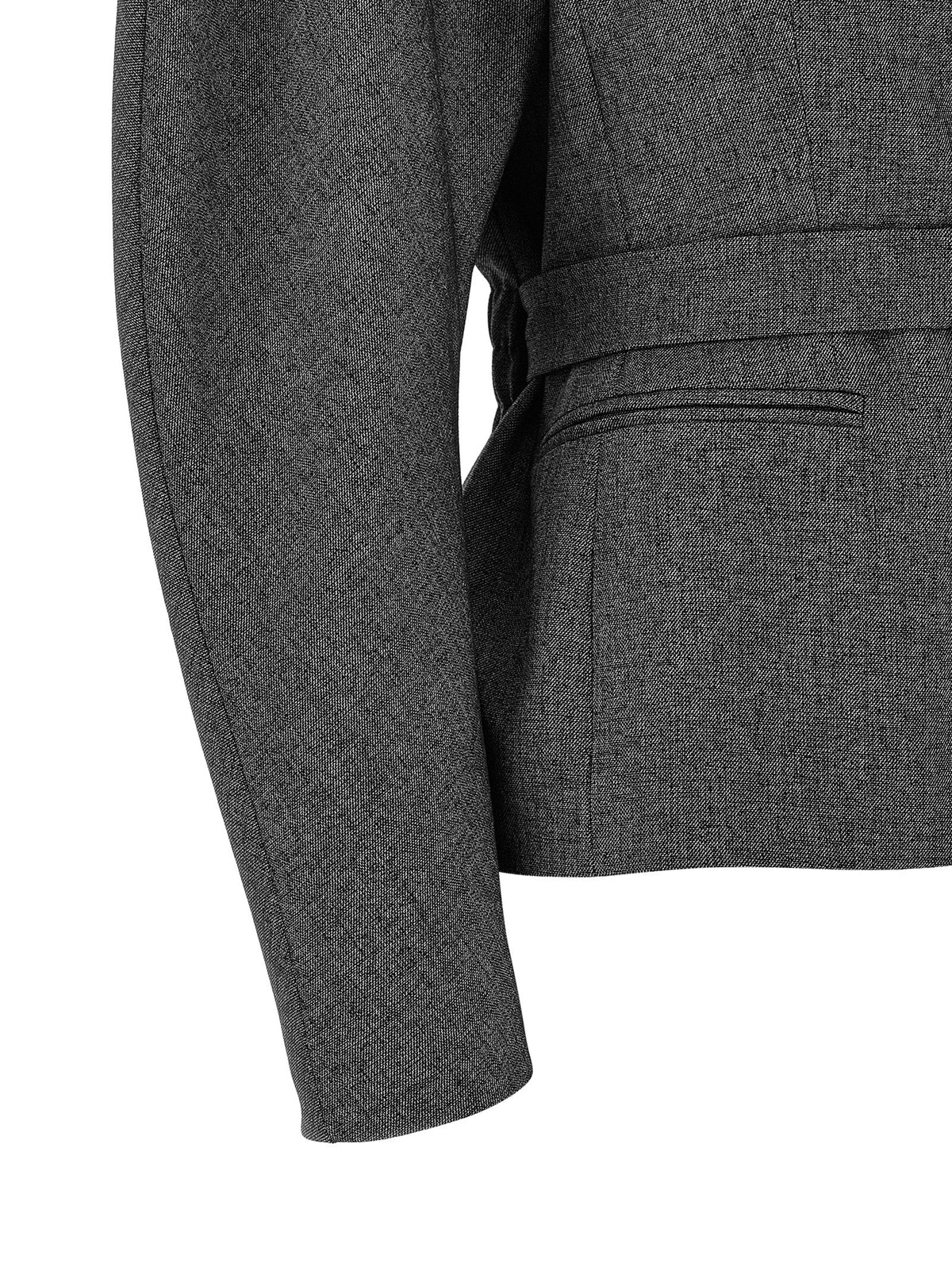 The Andamane Women's Stretch Polyester & Viscose Blazer - Gray