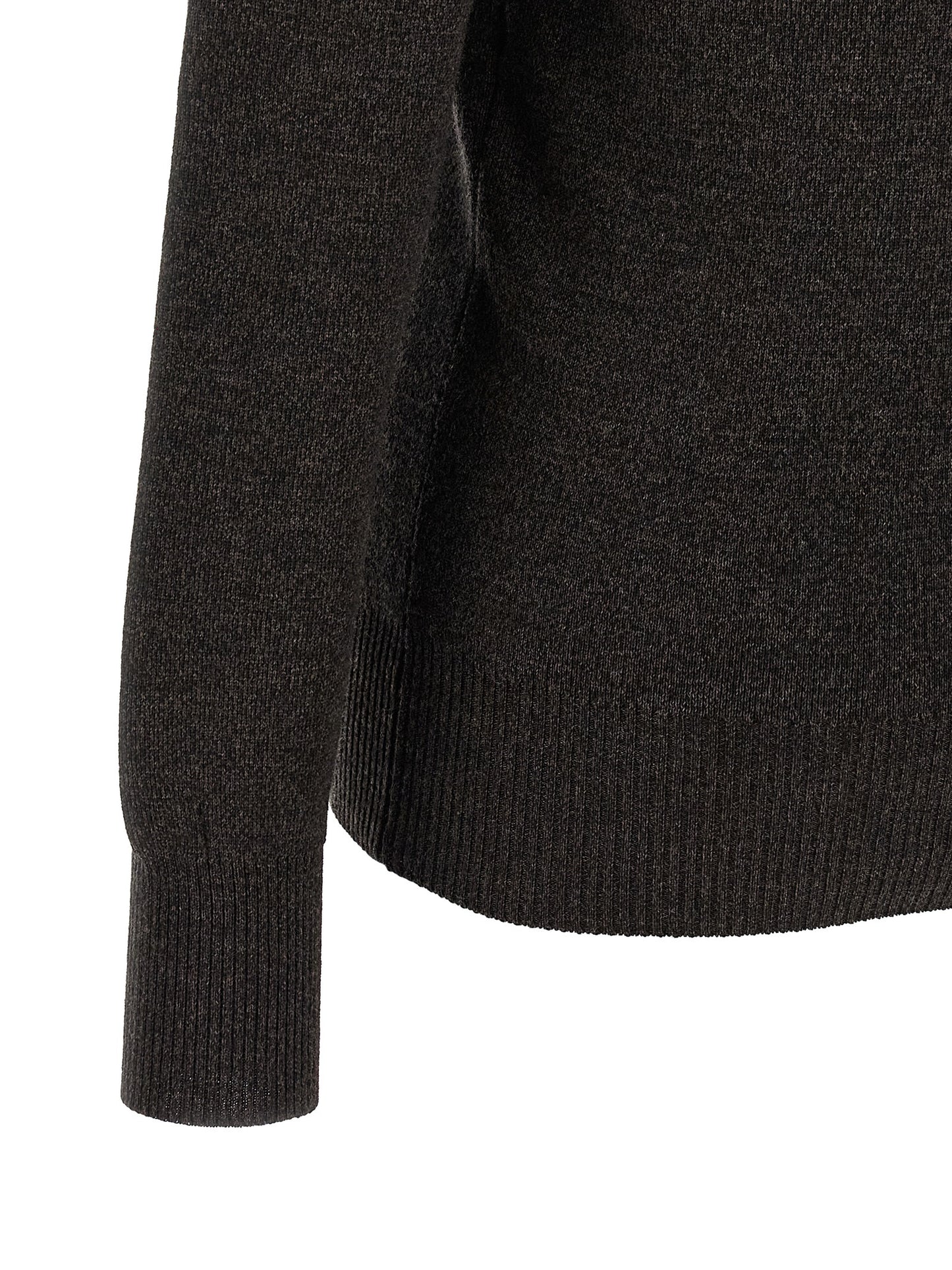 Cardigan by Lemaire for women in merino wool brown features a nuanced silhouette with a refined and nuanced detailing for a sophisticated look.