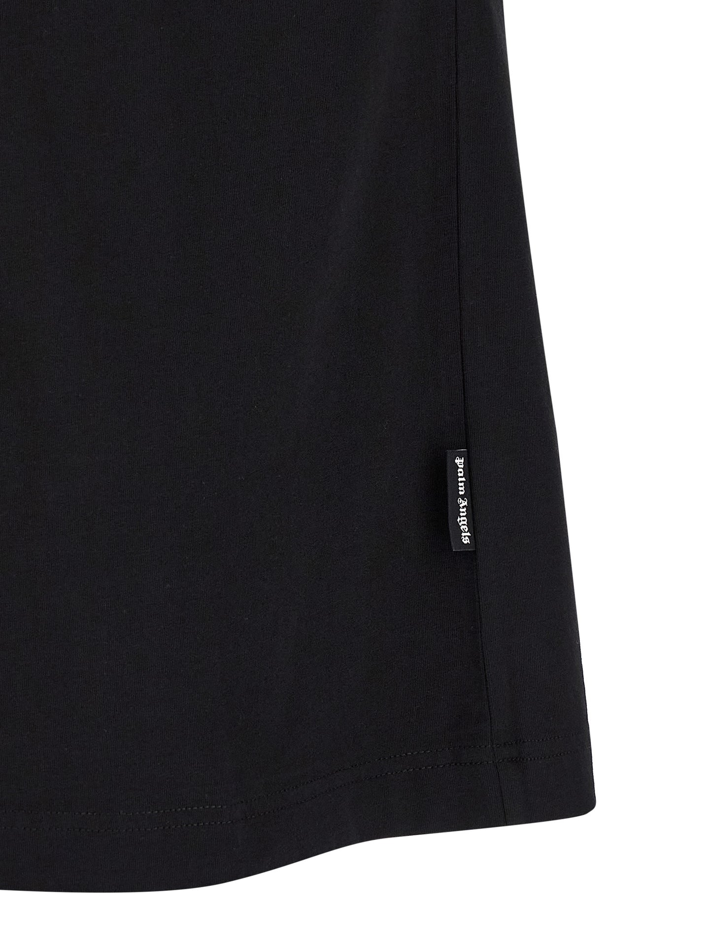 T-Shirt by Palm Angels for men in cotton black & multicolor features an edgy silhouette, meticulously detailed with a sophisticated and for a truly edgy finish.