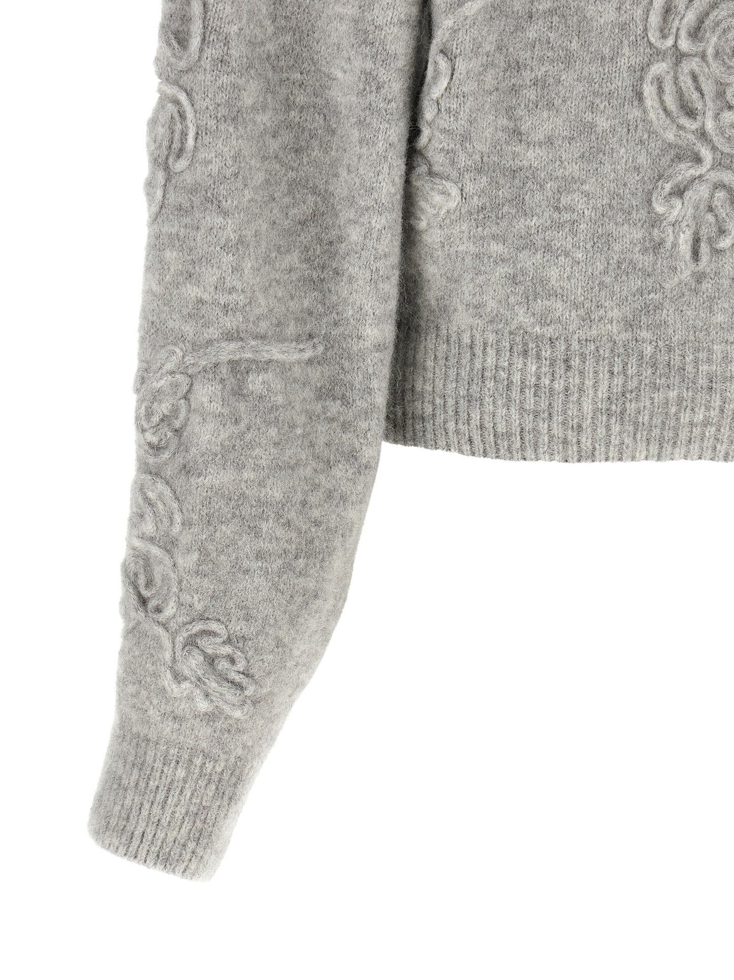 Cardigan by ROTATE BIRGER CHRISTENSEN for women in polyamide & alpaca wool gray, light-grey & floral features an crisp silhouette, showcasing a sophisticated and detail for a truly crisp finish.