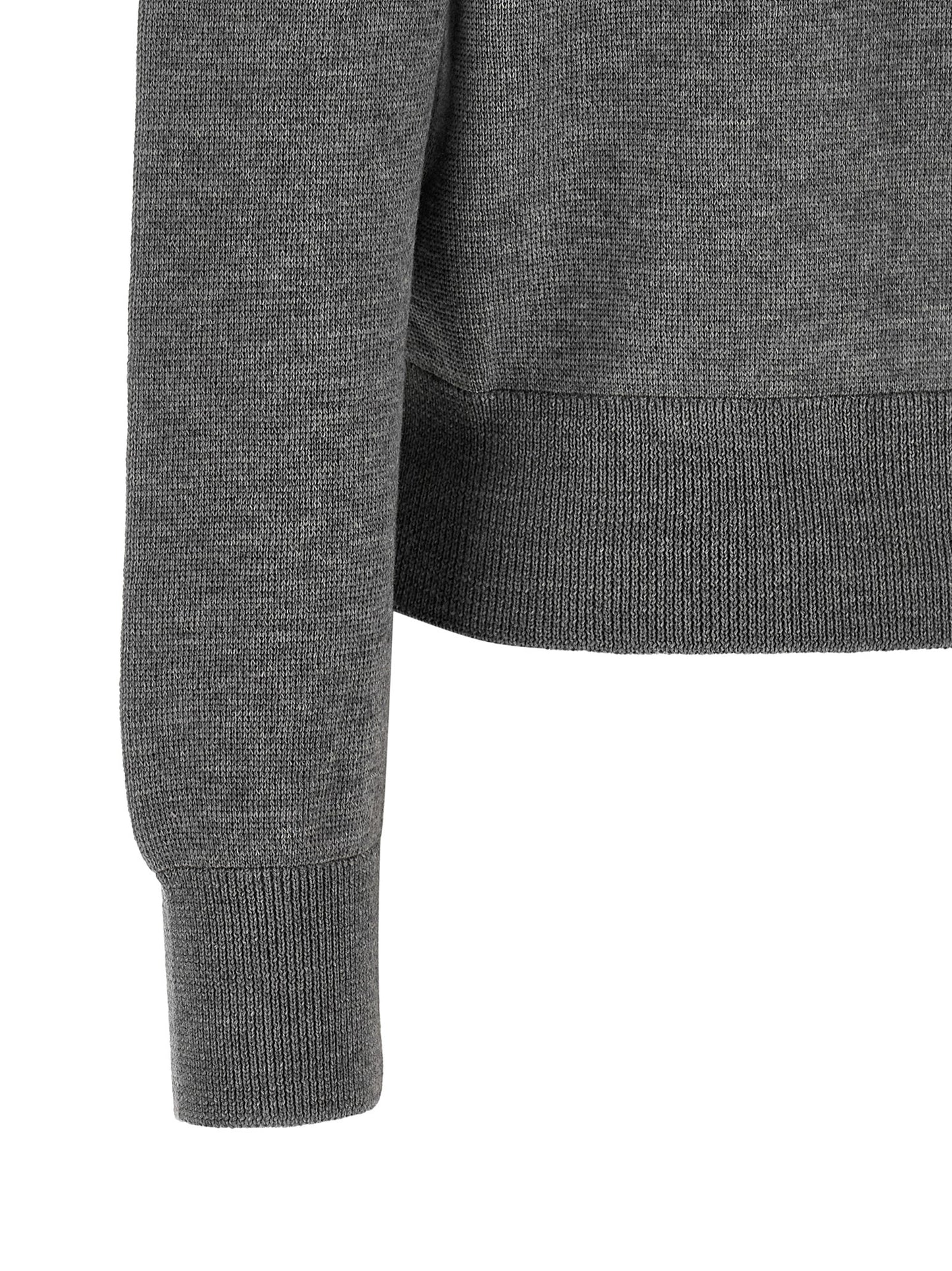 Cardigan by Ami Paris for women in wool black, gray & patterned features a nuanced silhouette with a refined and nuanced detailing for a sophisticated look.