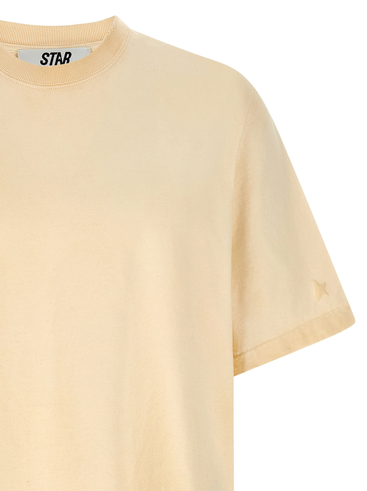 Golden Goose Men's Short-Sleeve Crew Neck Cotton T-Shirt - Beige Print